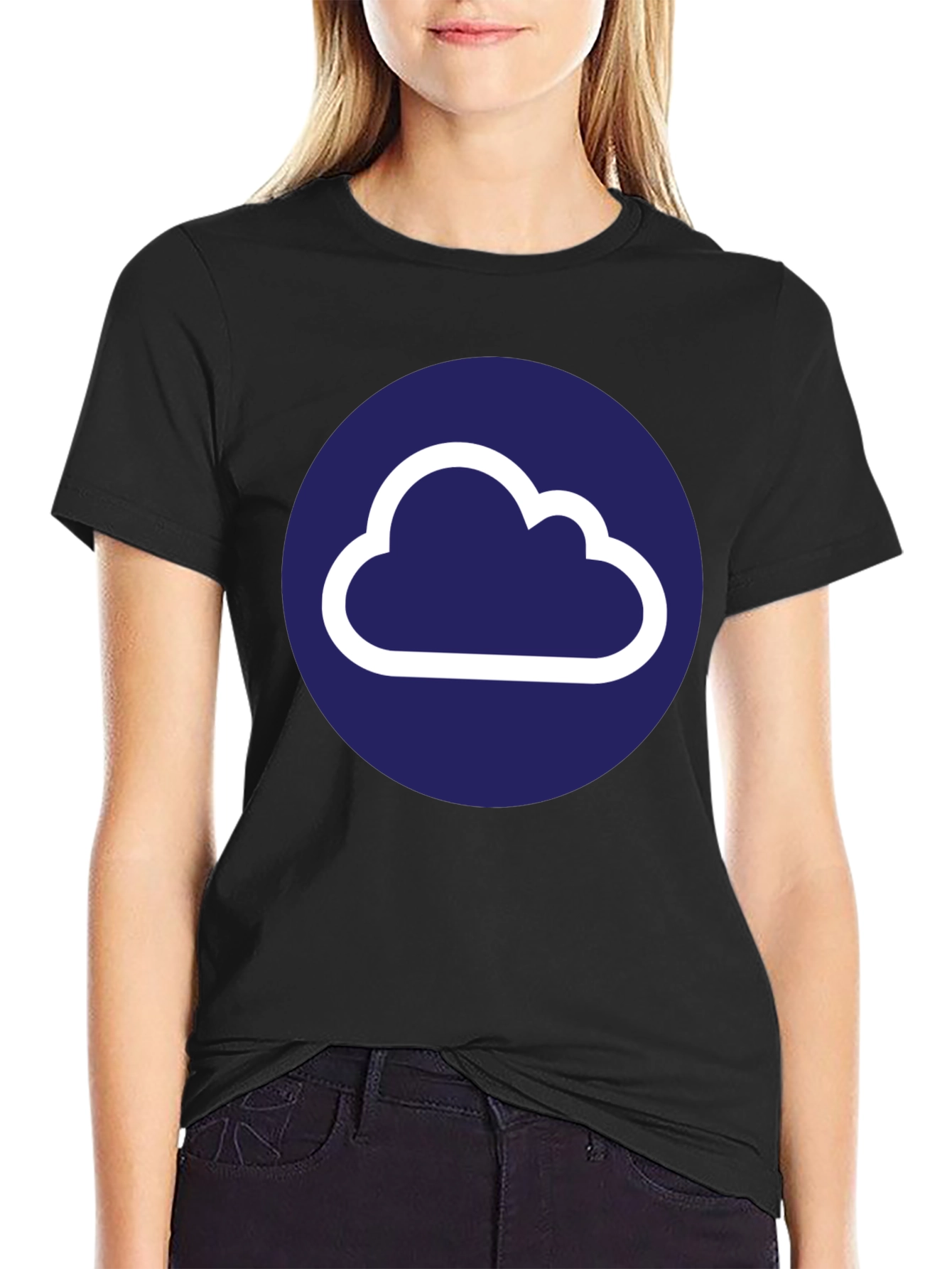 Cloud Logo Black T-Shirt