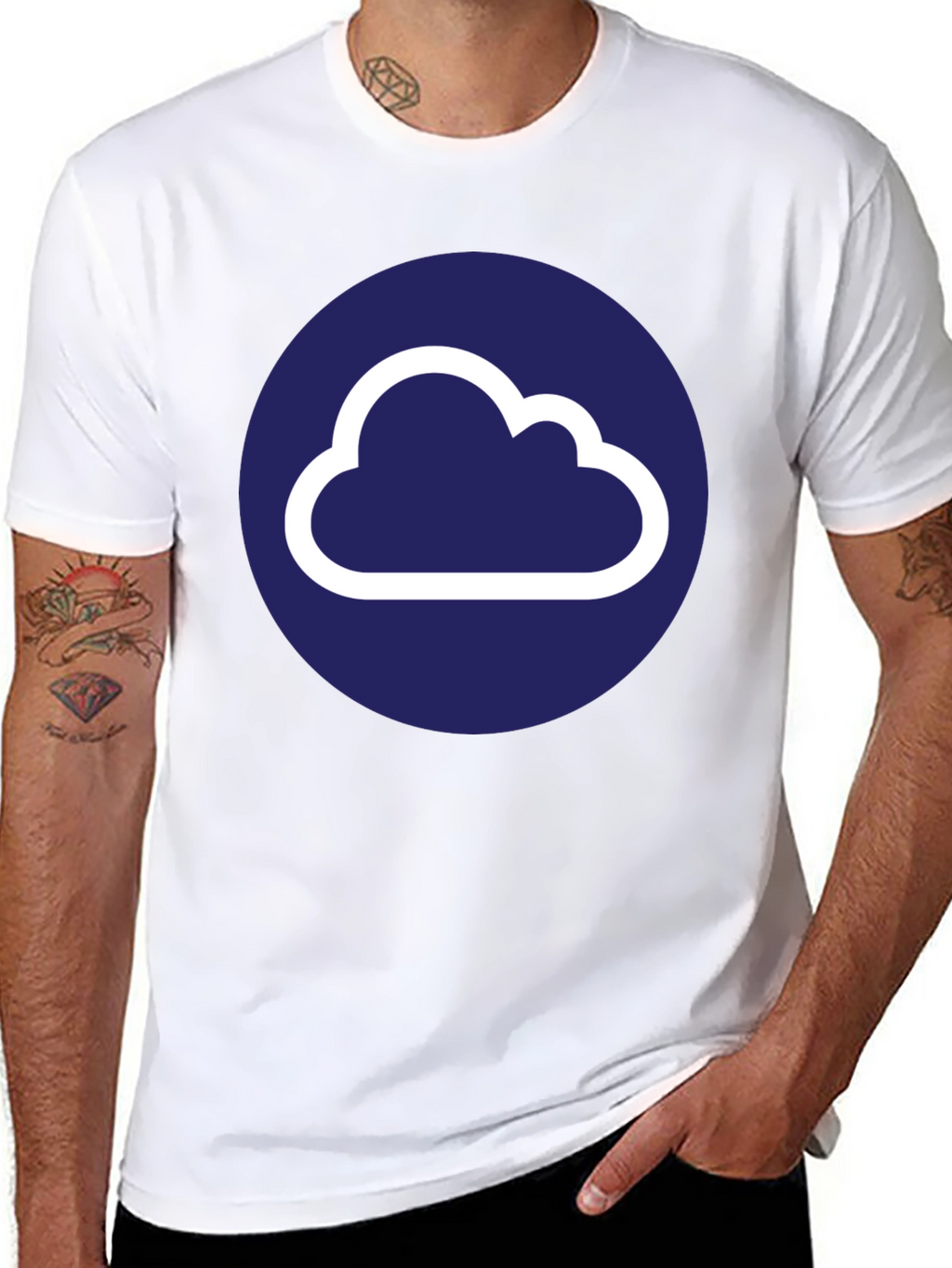 Cloud Logo Black T-Shirt