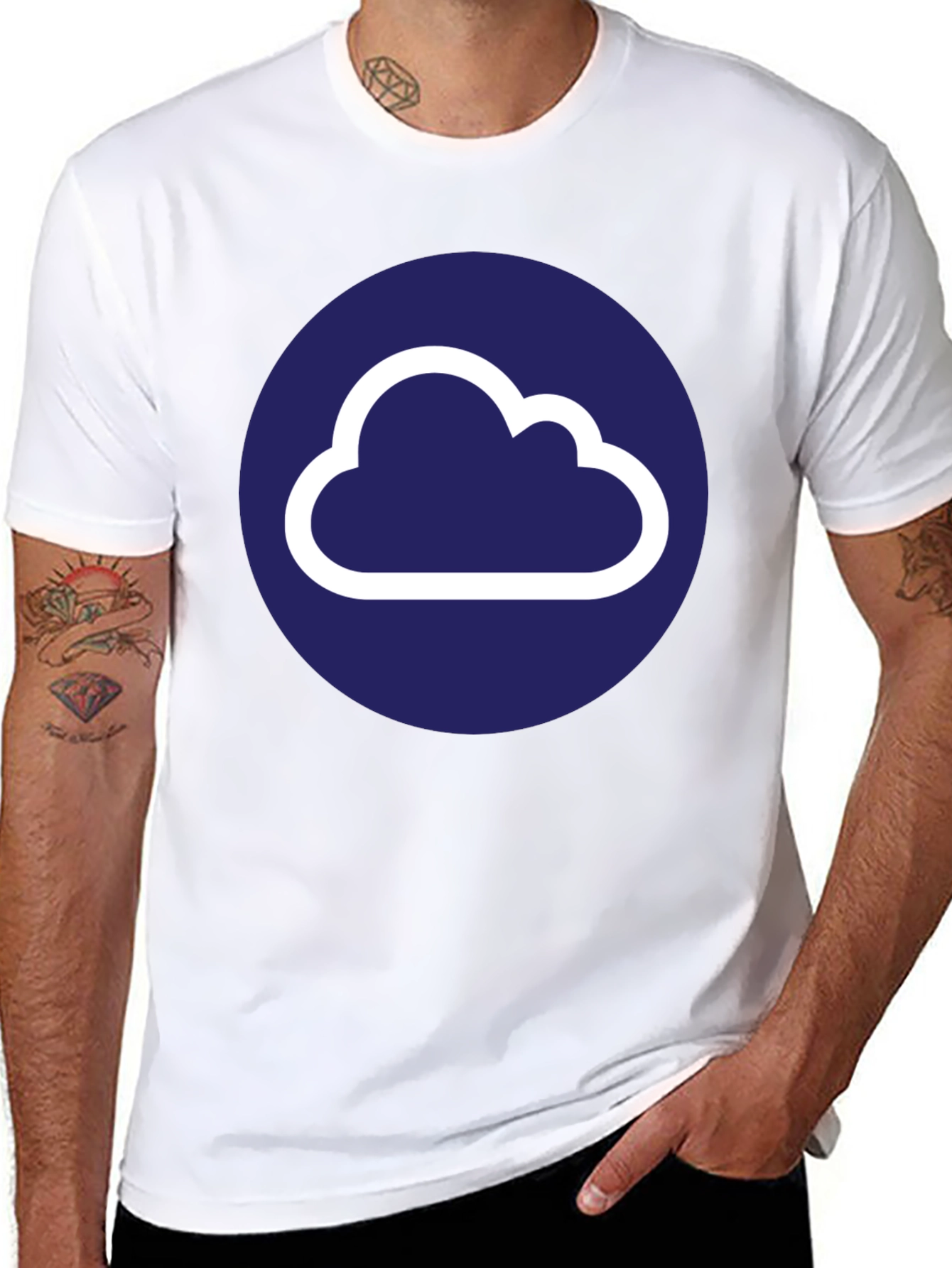 Cloud Logo Black T-Shirt