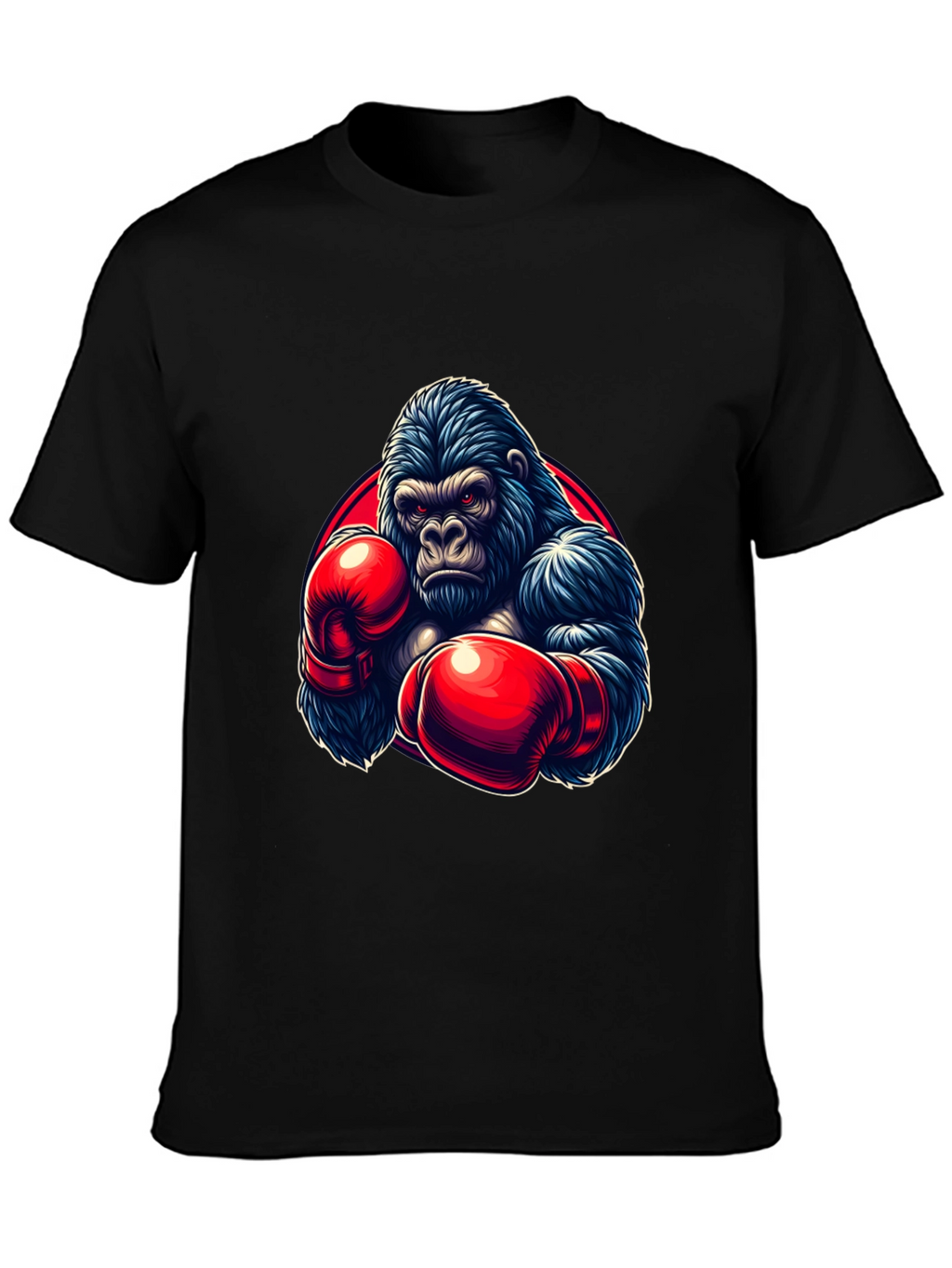 Gorilla Boxer Graphic T-Shirt - Black
