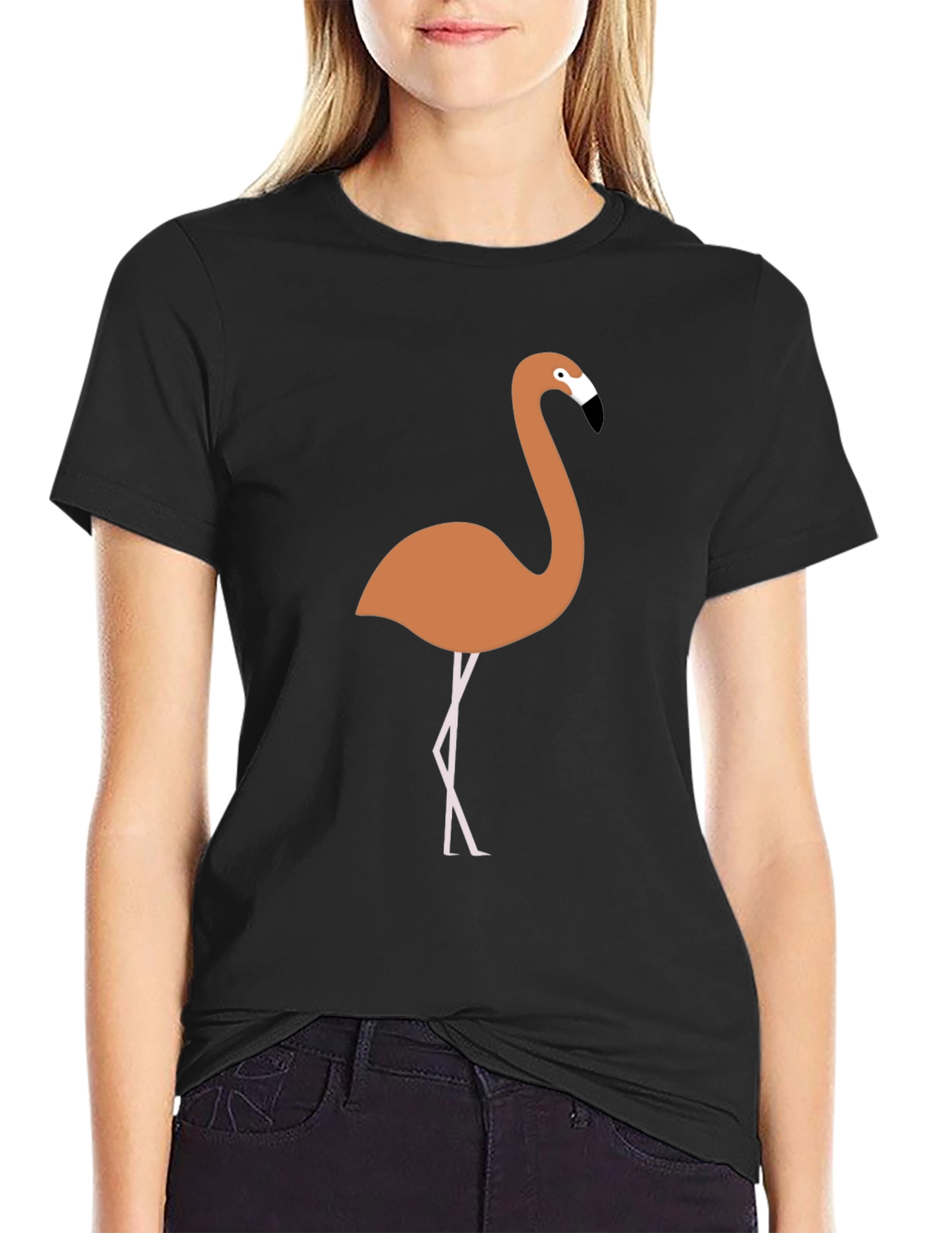 Flamingo Graphic Tee - Mens Black T-Shirt