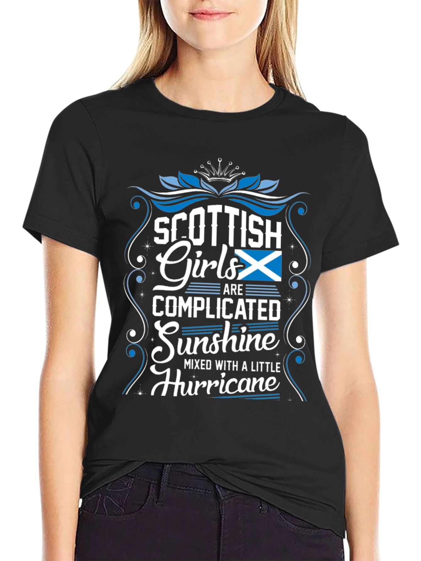 Scottish Girls T-Shirt - Complicated Sunshine Hurricane