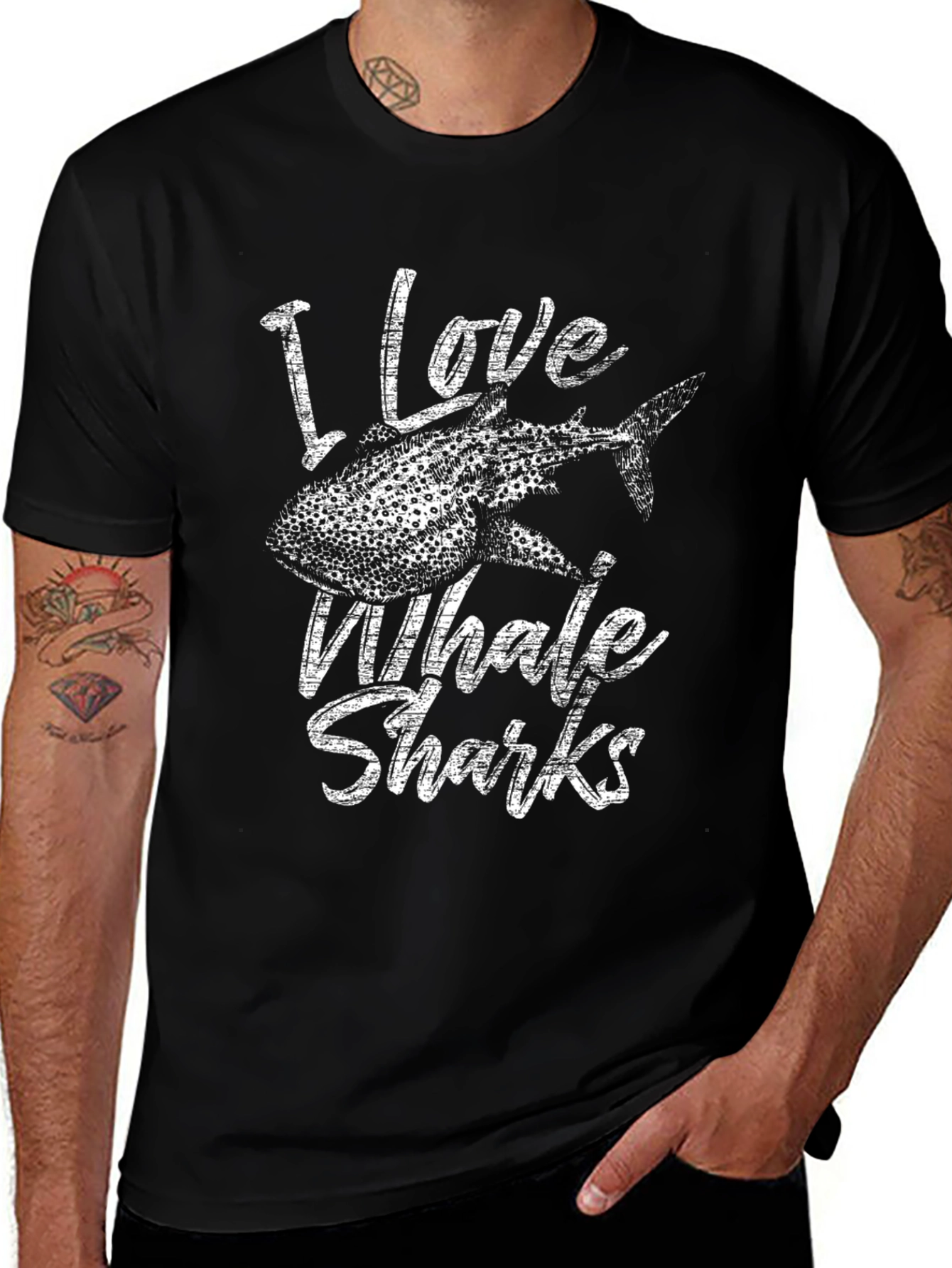 I Love Whale Sharks Graphic T-Shirt