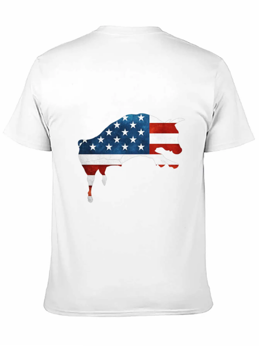 4th Of July Bull American Flag Usa Timeless Short Sleeve Tee – Comfy And Minimalist Design