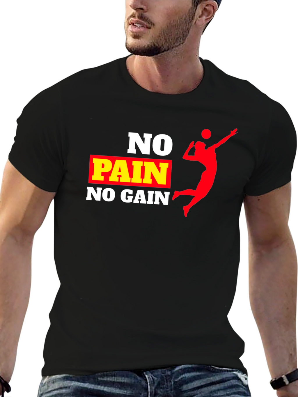 No Pain No Gain Volleyball T-Shirt