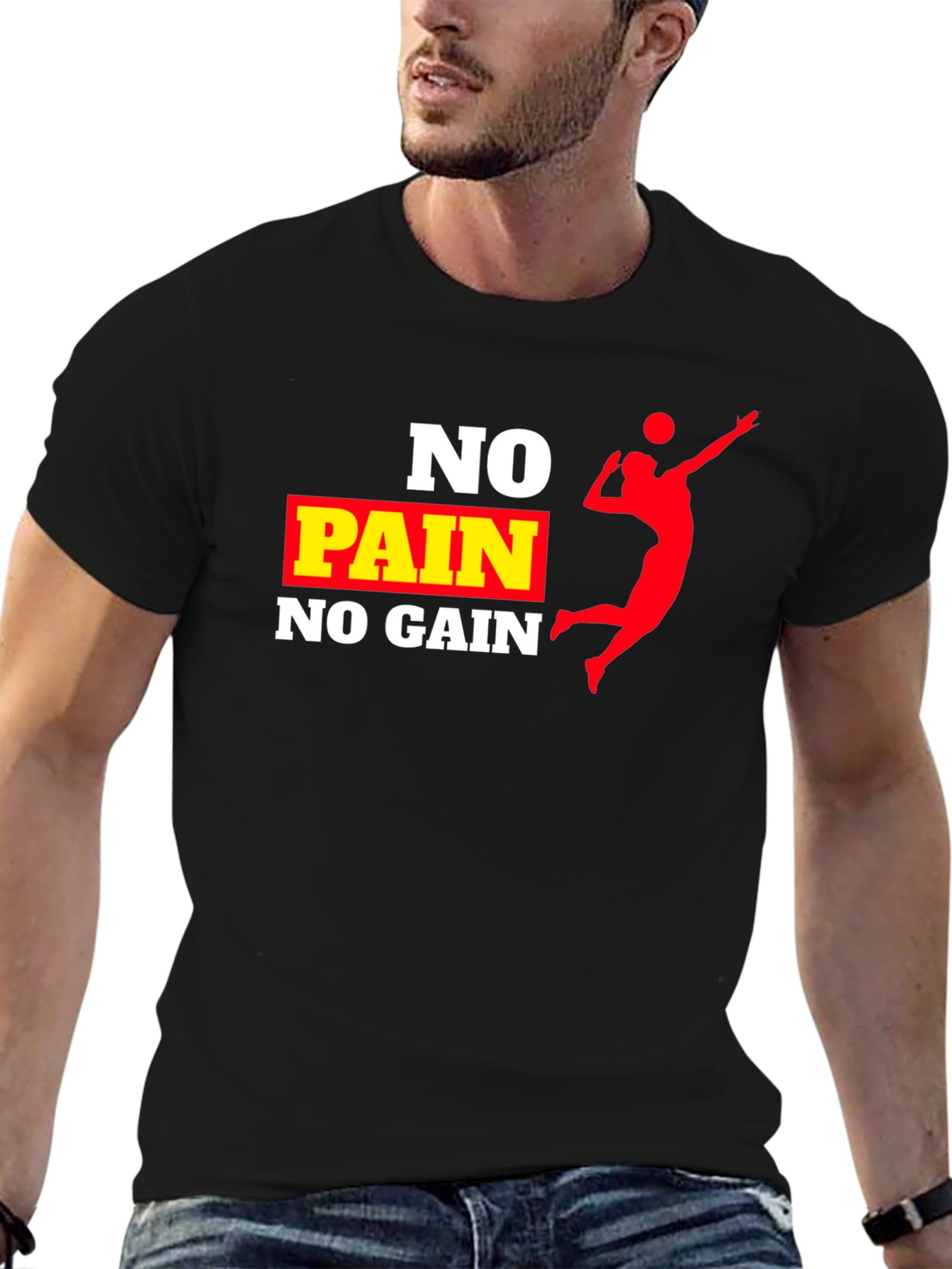 No Pain No Gain Volleyball T-Shirt