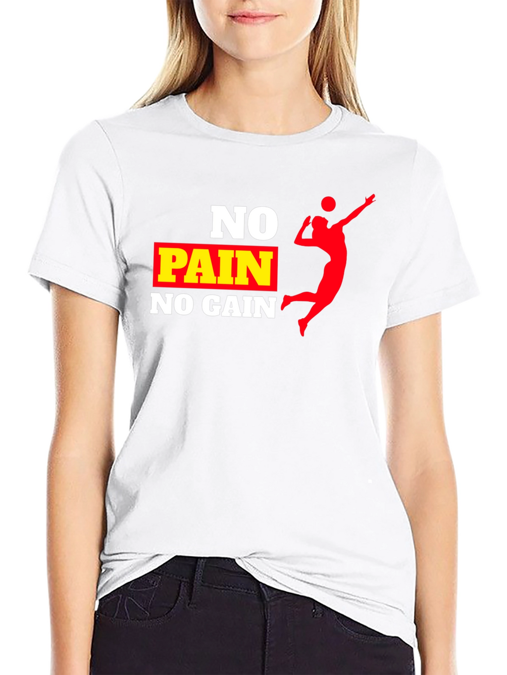 No Pain No Gain Volleyball T-Shirt
