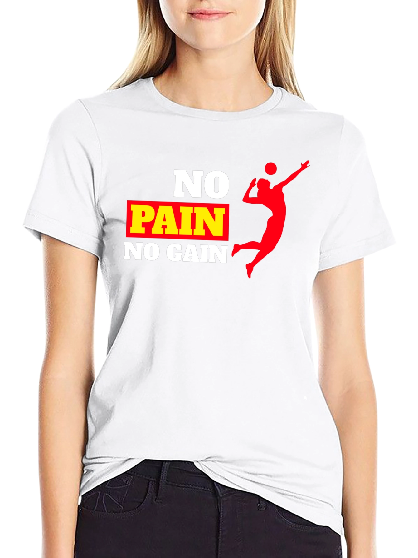 No Pain No Gain Volleyball T-Shirt