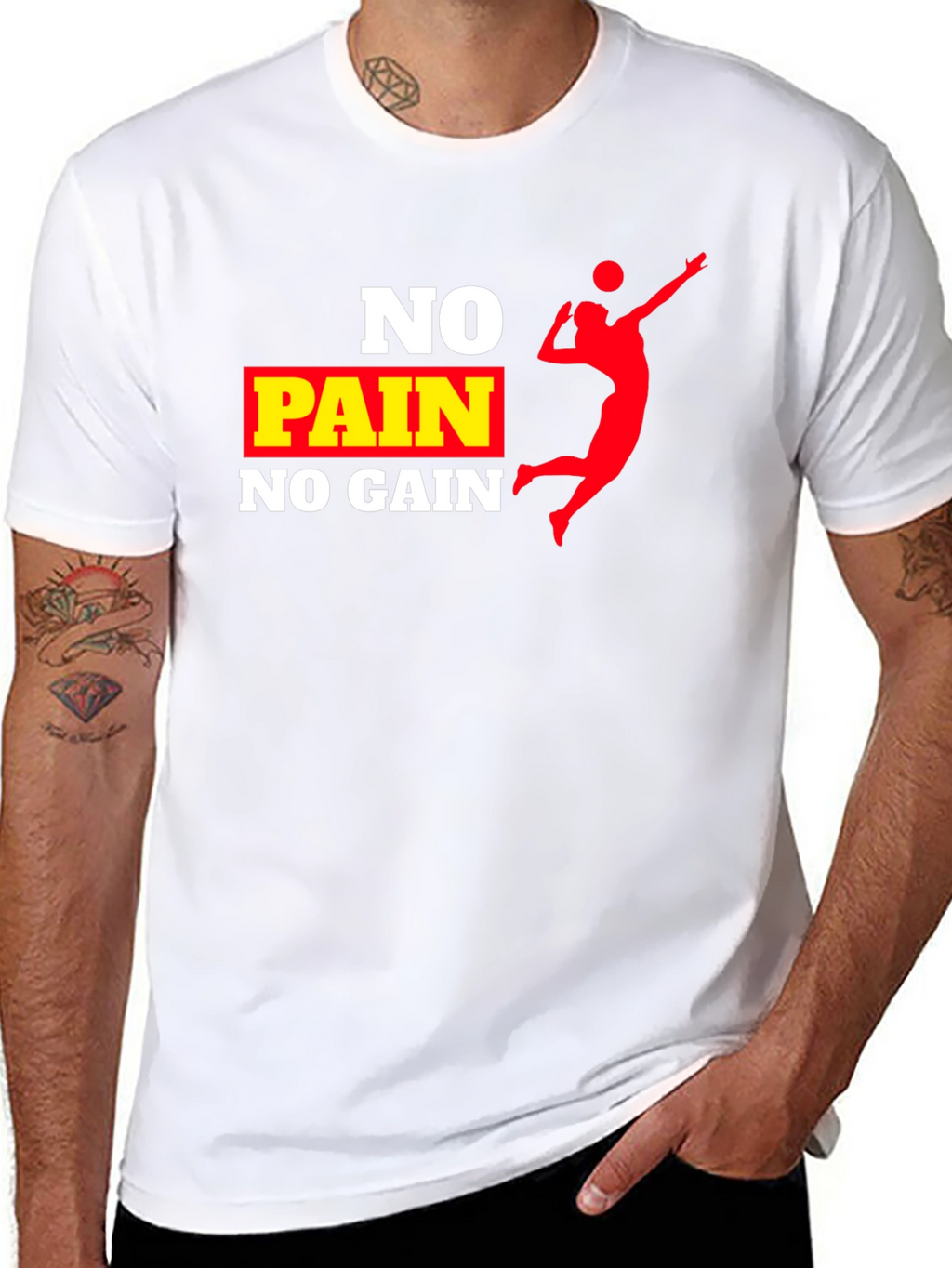 No Pain No Gain Volleyball T-Shirt