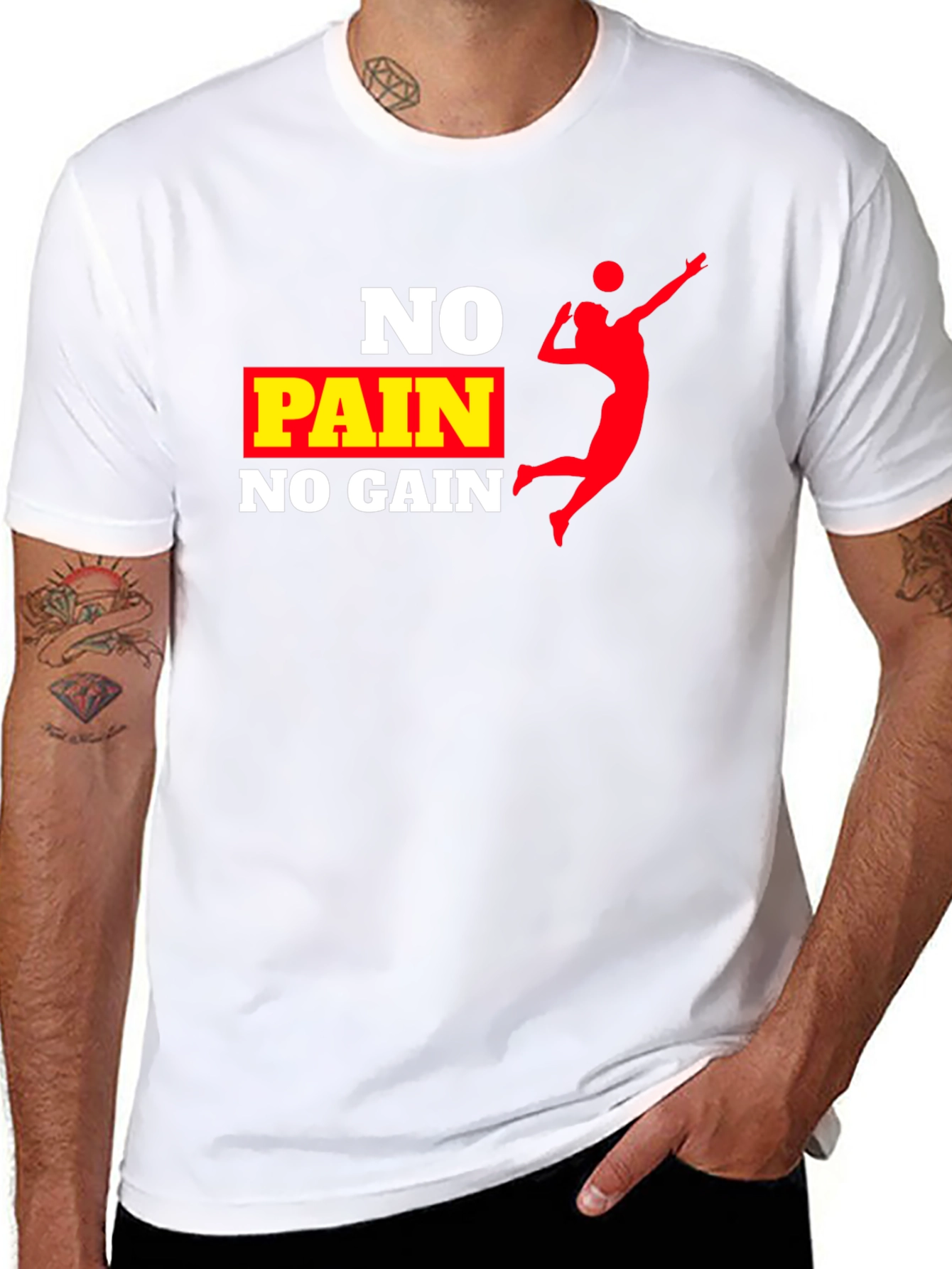 No Pain No Gain Volleyball T-Shirt