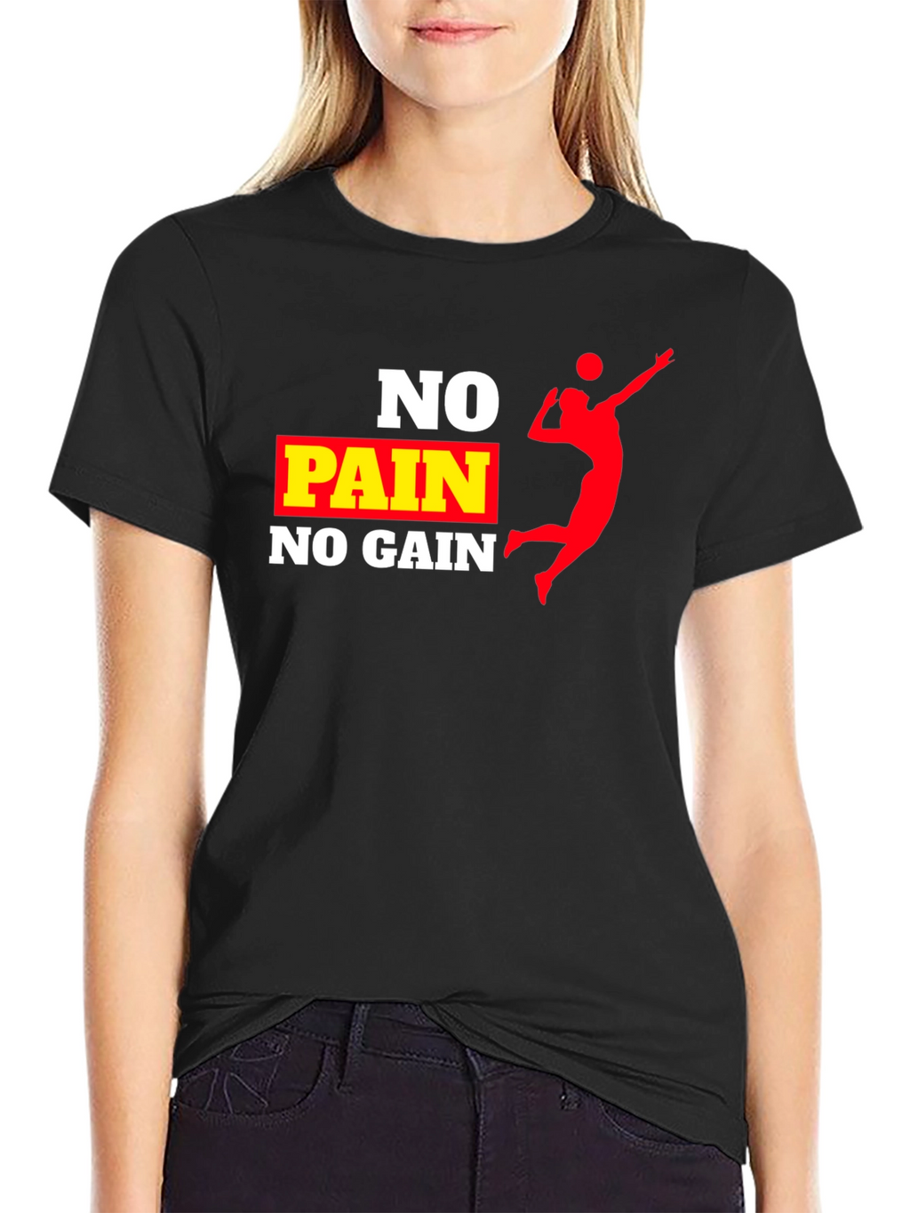 No Pain No Gain Volleyball T-Shirt