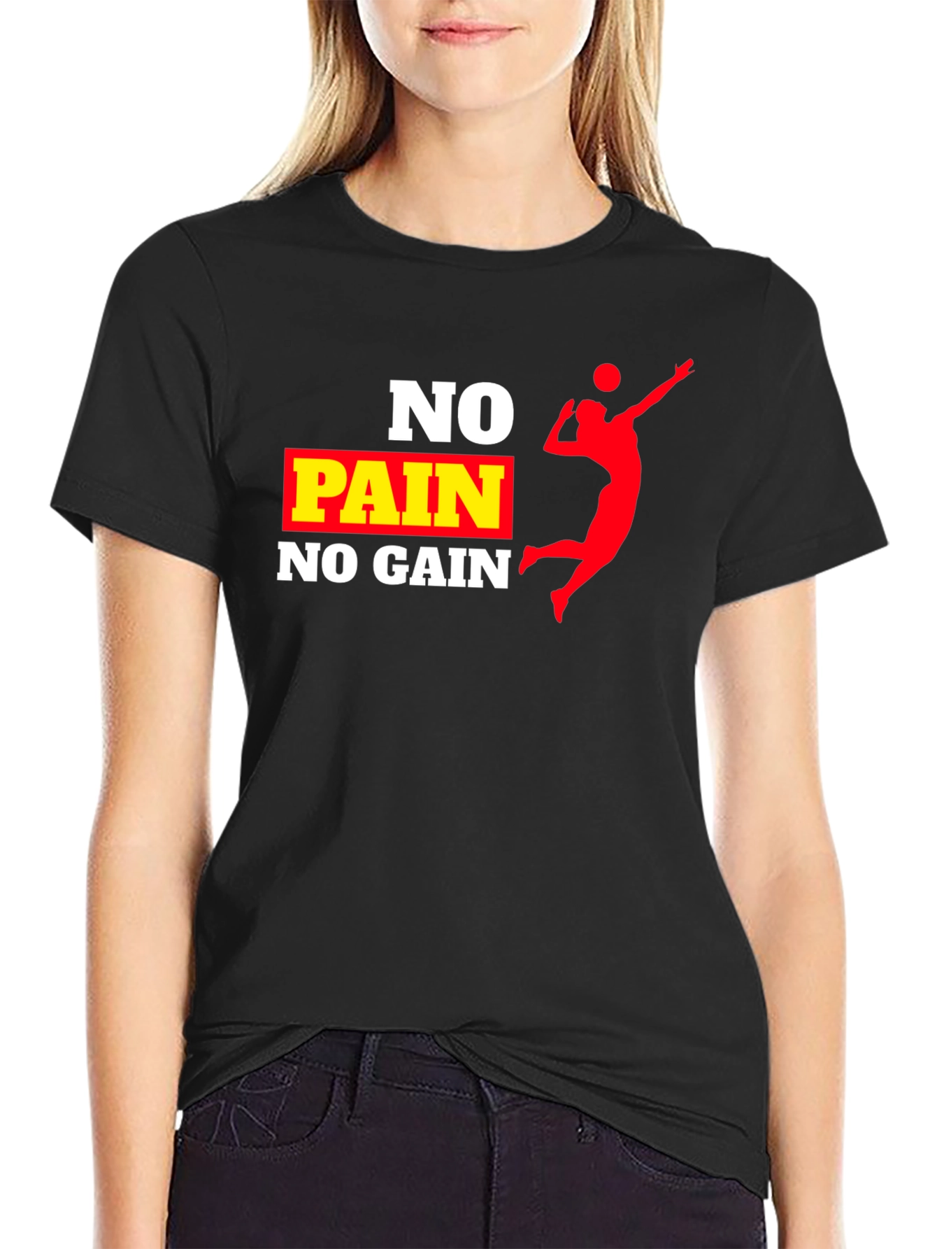 No Pain No Gain Volleyball T-Shirt