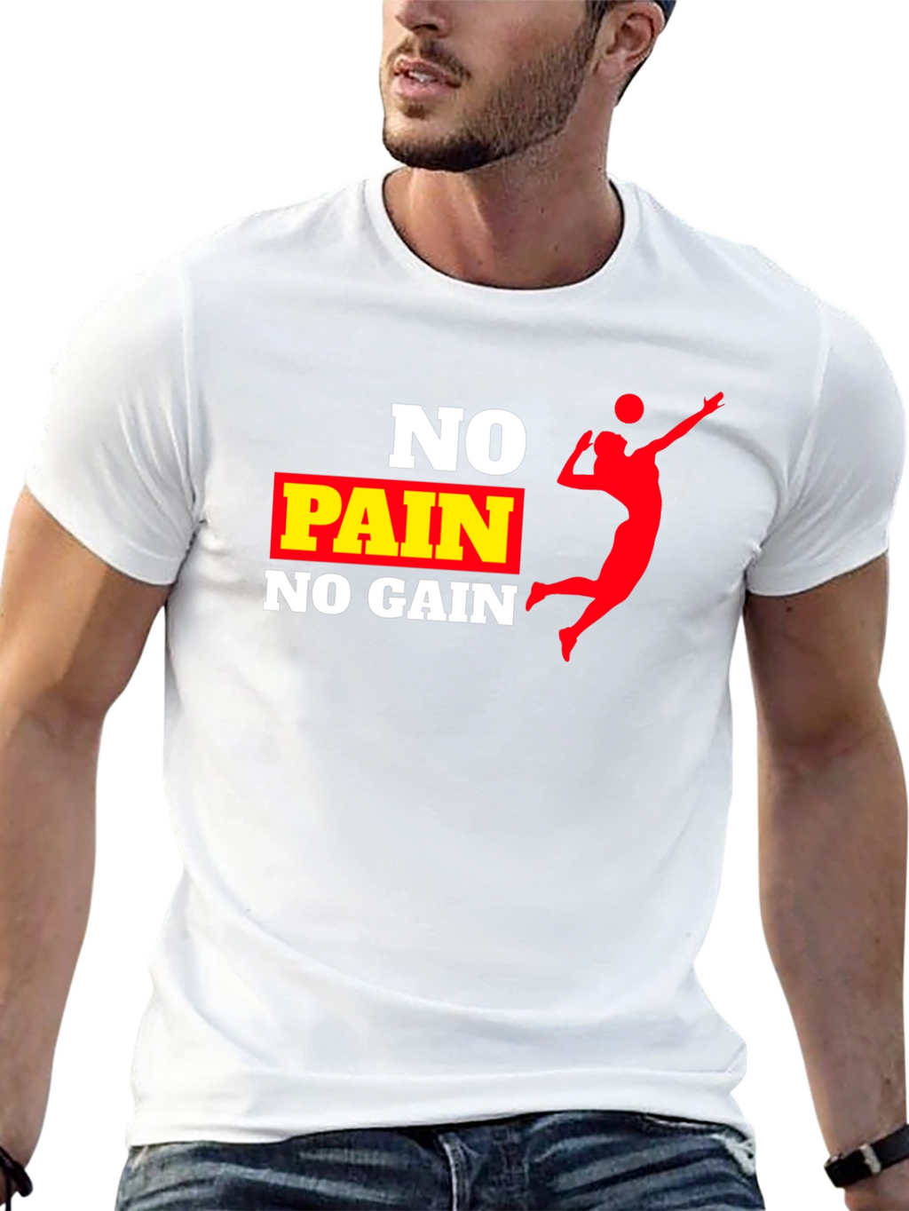 No Pain No Gain Volleyball T-Shirt