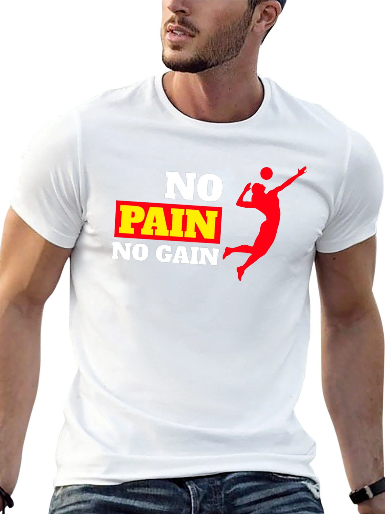 No Pain No Gain Volleyball T-Shirt
