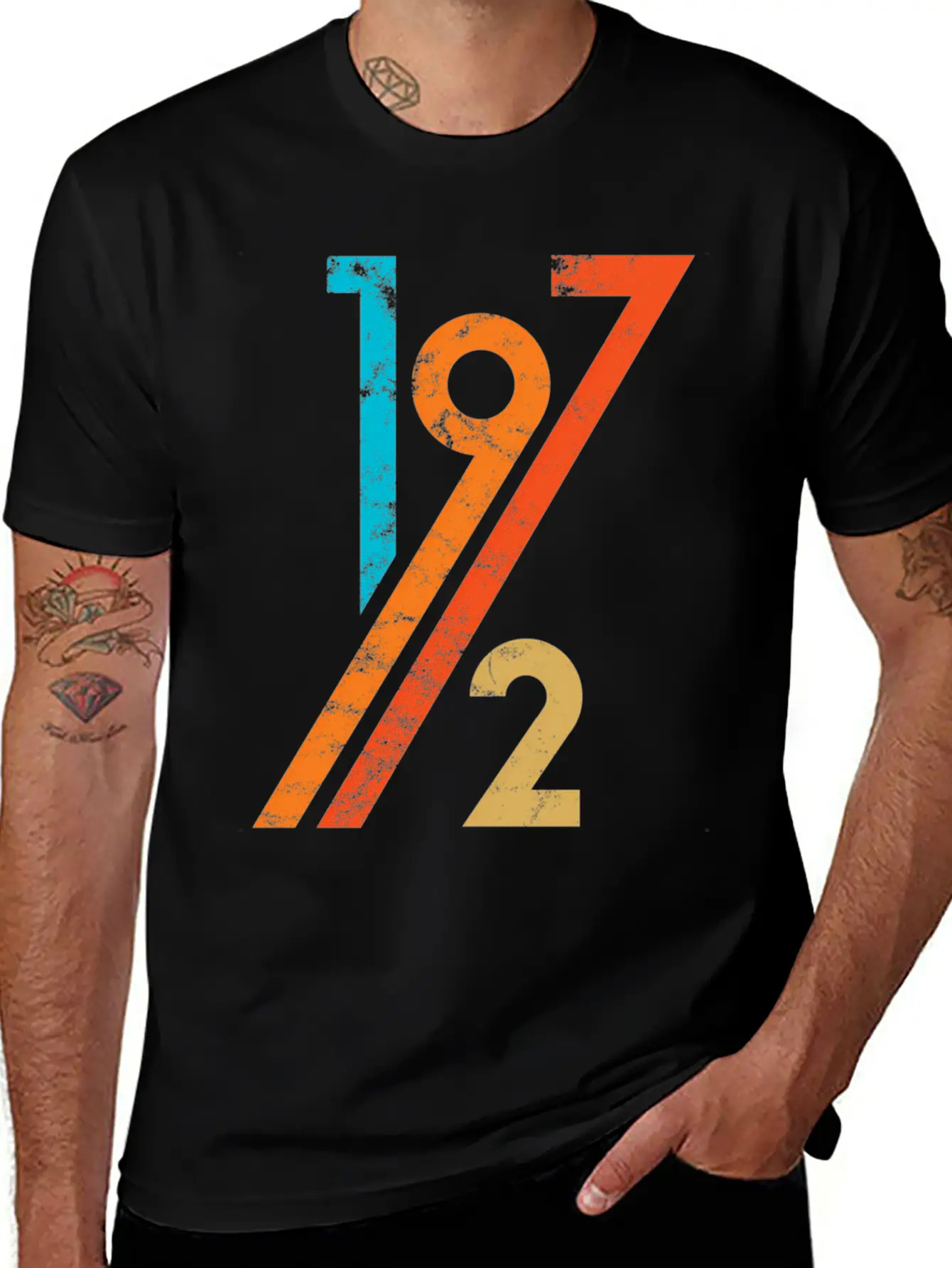 50Th 70S Style 1972 Unisex Casual T-Shirt – Clean Design For Daily Comfort