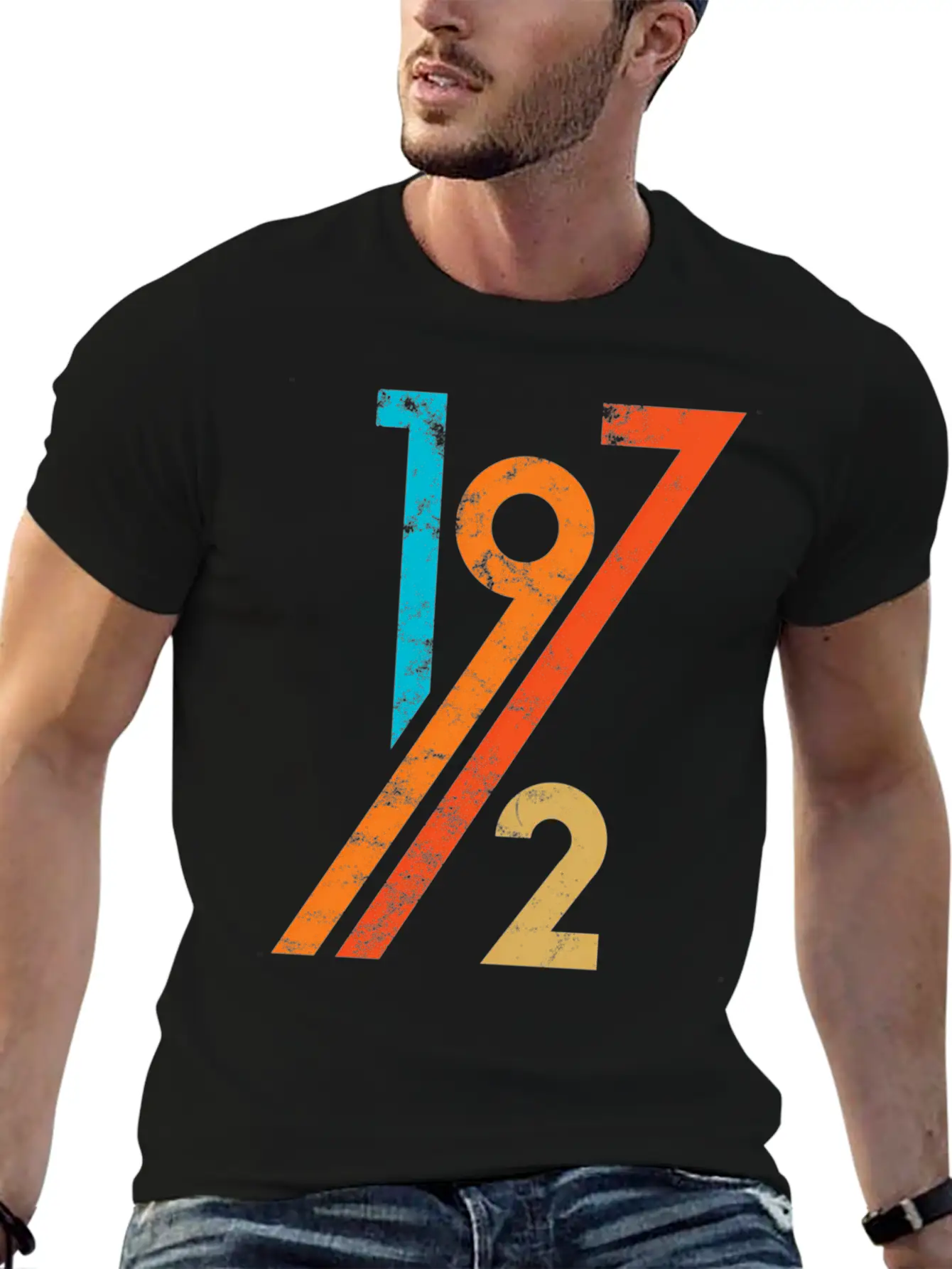50Th 70S Style 1972 Unisex Casual T-Shirt – Clean Design For Daily Comfort
