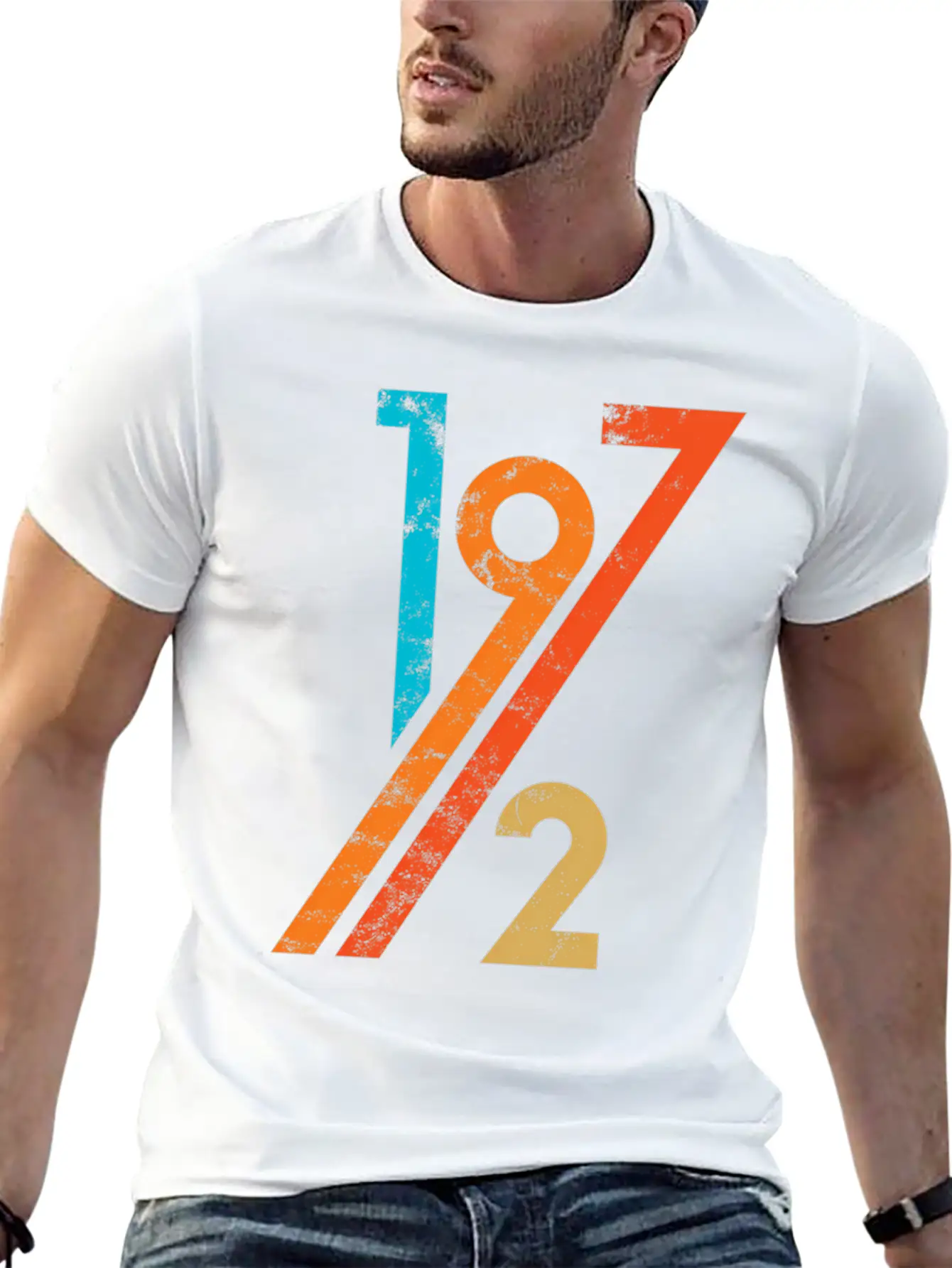 50Th 70S Style 1972 Unisex Casual T-Shirt – Clean Design For Daily Comfort