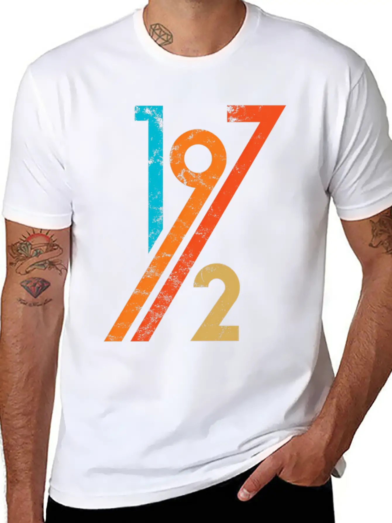 50Th 70S Style 1972 Unisex Casual T-Shirt – Clean Design For Daily Comfort