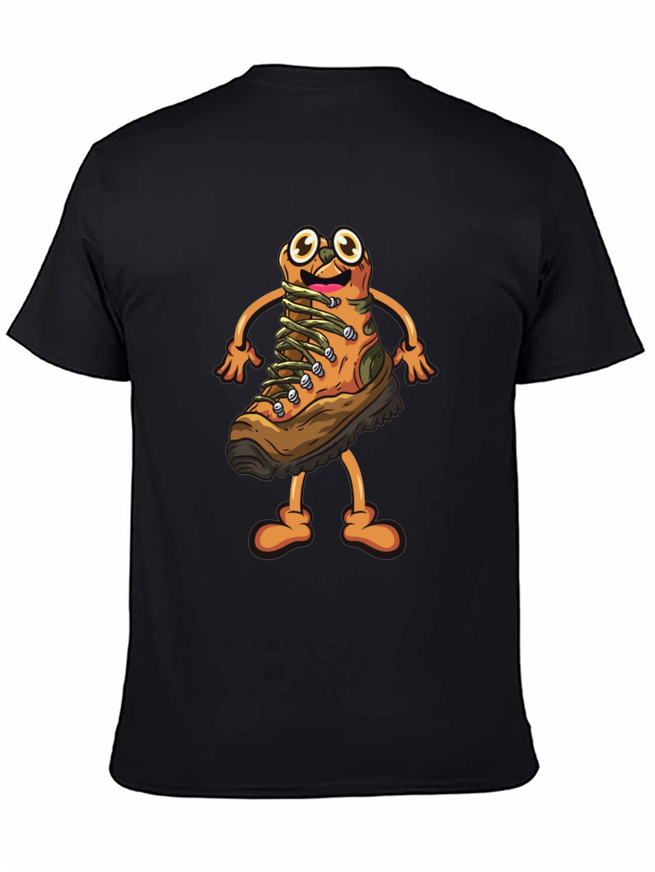 Hiking Boot Cartoon Graphic T-Shirt