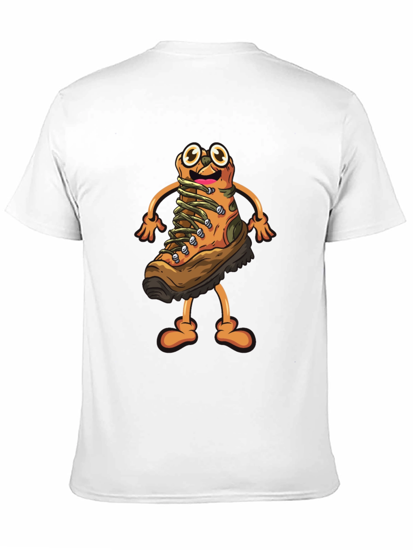Hiking Boot Cartoon Graphic T-Shirt