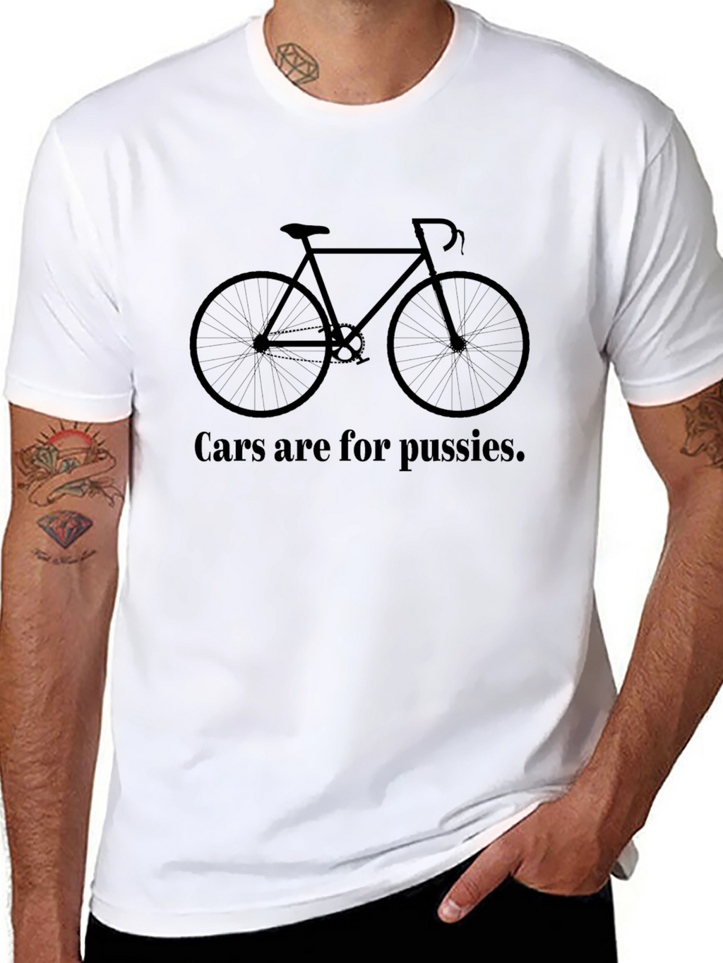 Cars are for Pussies Black T-Shirt