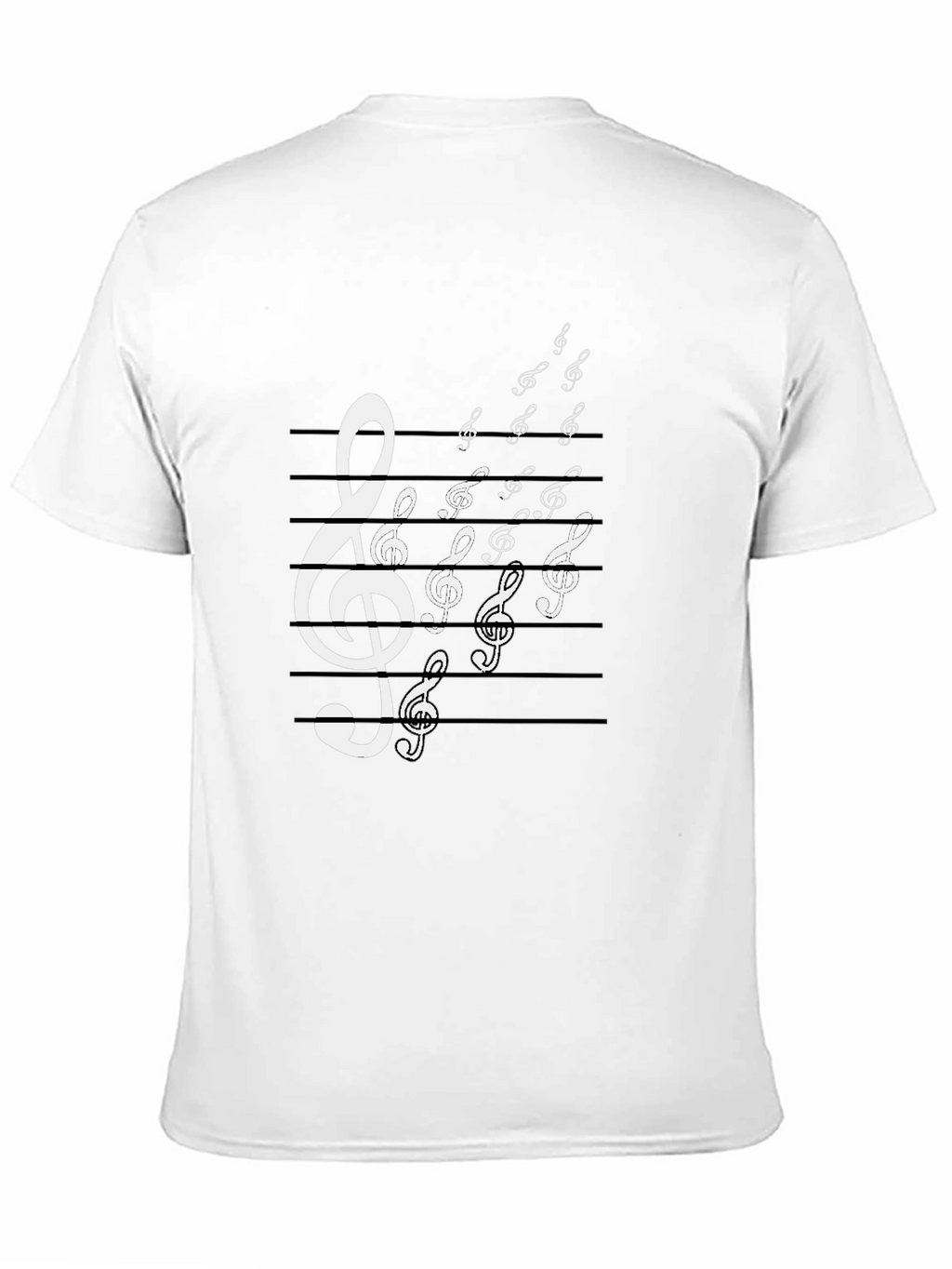 Musical Note Treble Clef Graphic T-Shirt