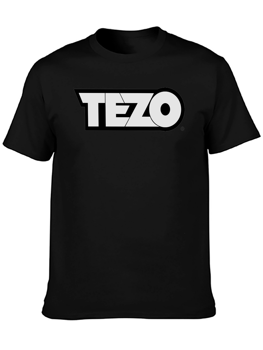 Tezo Black T-Shirt Crypto Design