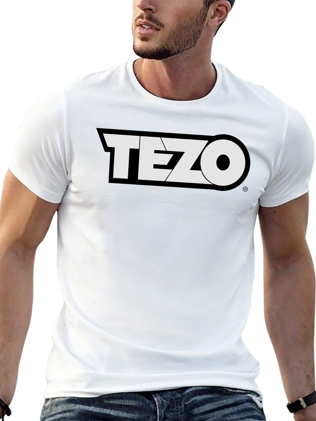 Tezo Black T-Shirt Crypto Design