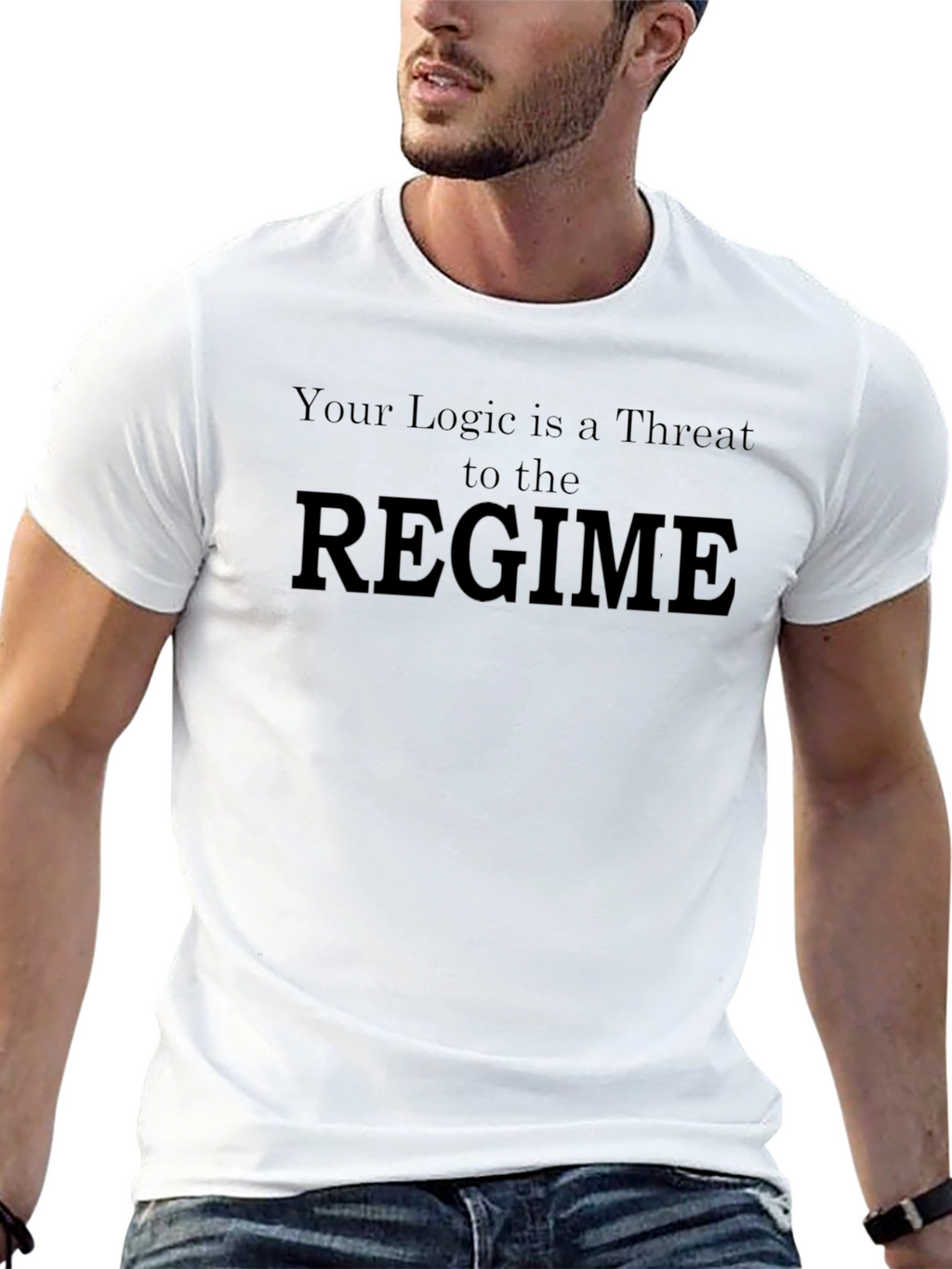 Logic Threat T-Shirt - Bold Statement Tee