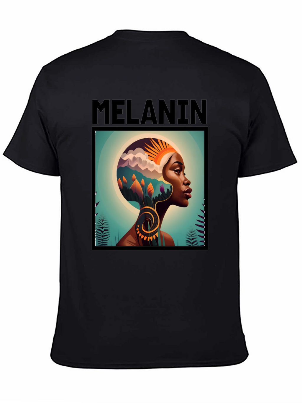 Melanin Graphic T-Shirt - Black Tee