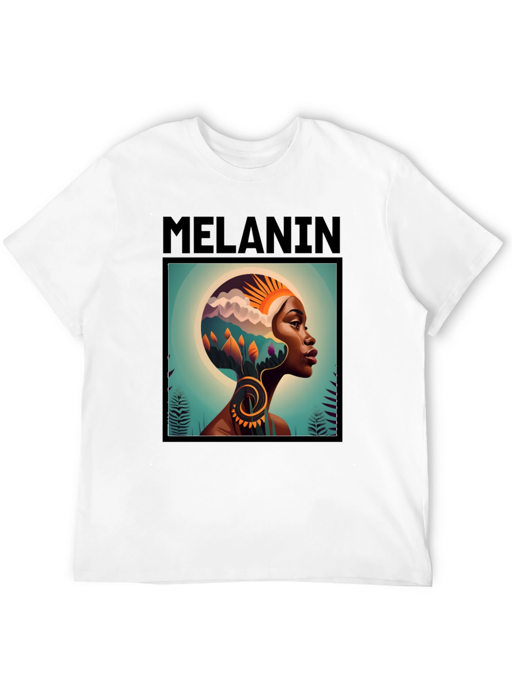 Melanin Graphic T-Shirt - Black Tee