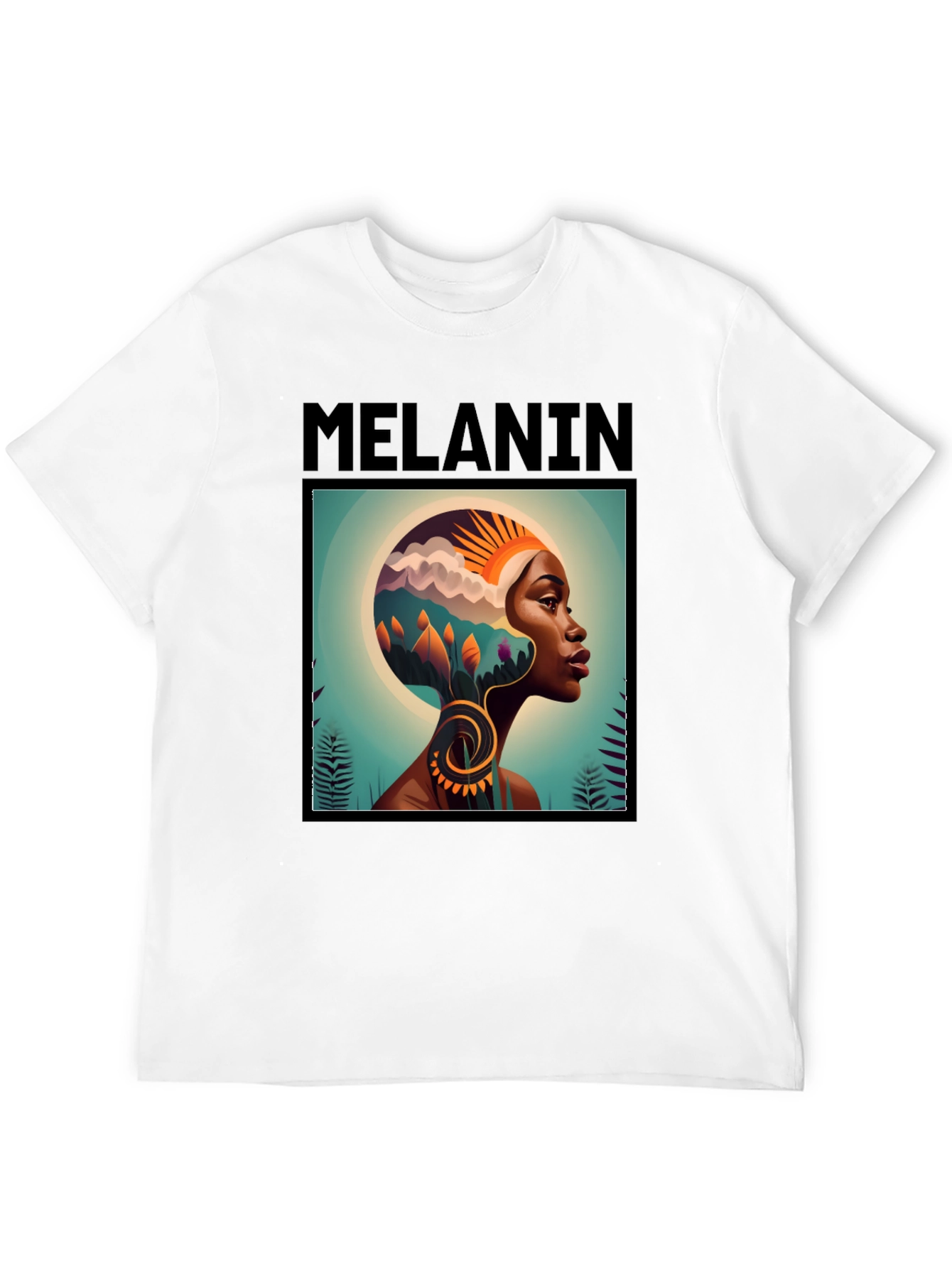 Melanin Graphic T-Shirt - Black Tee