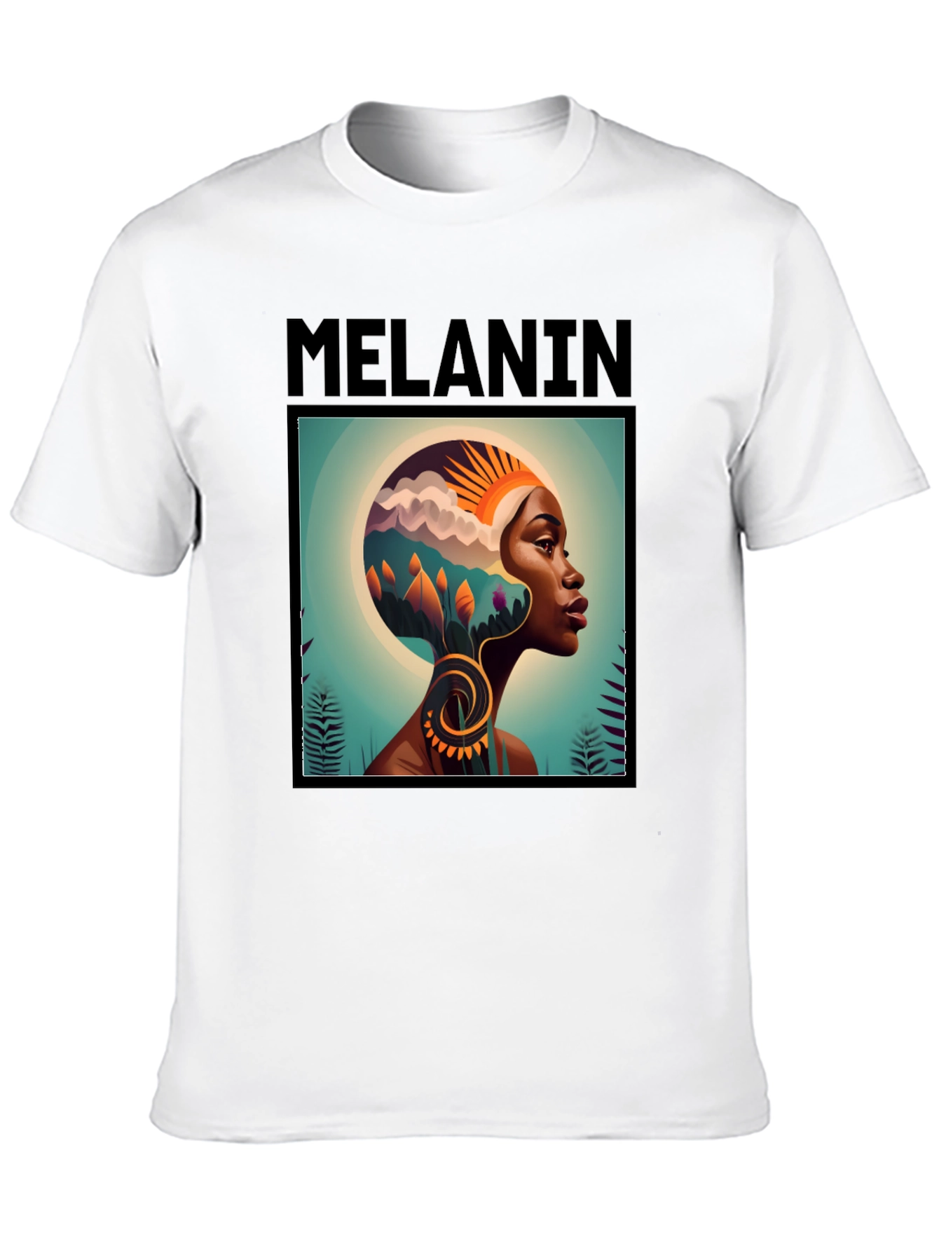 Melanin Graphic T-Shirt - Black Tee