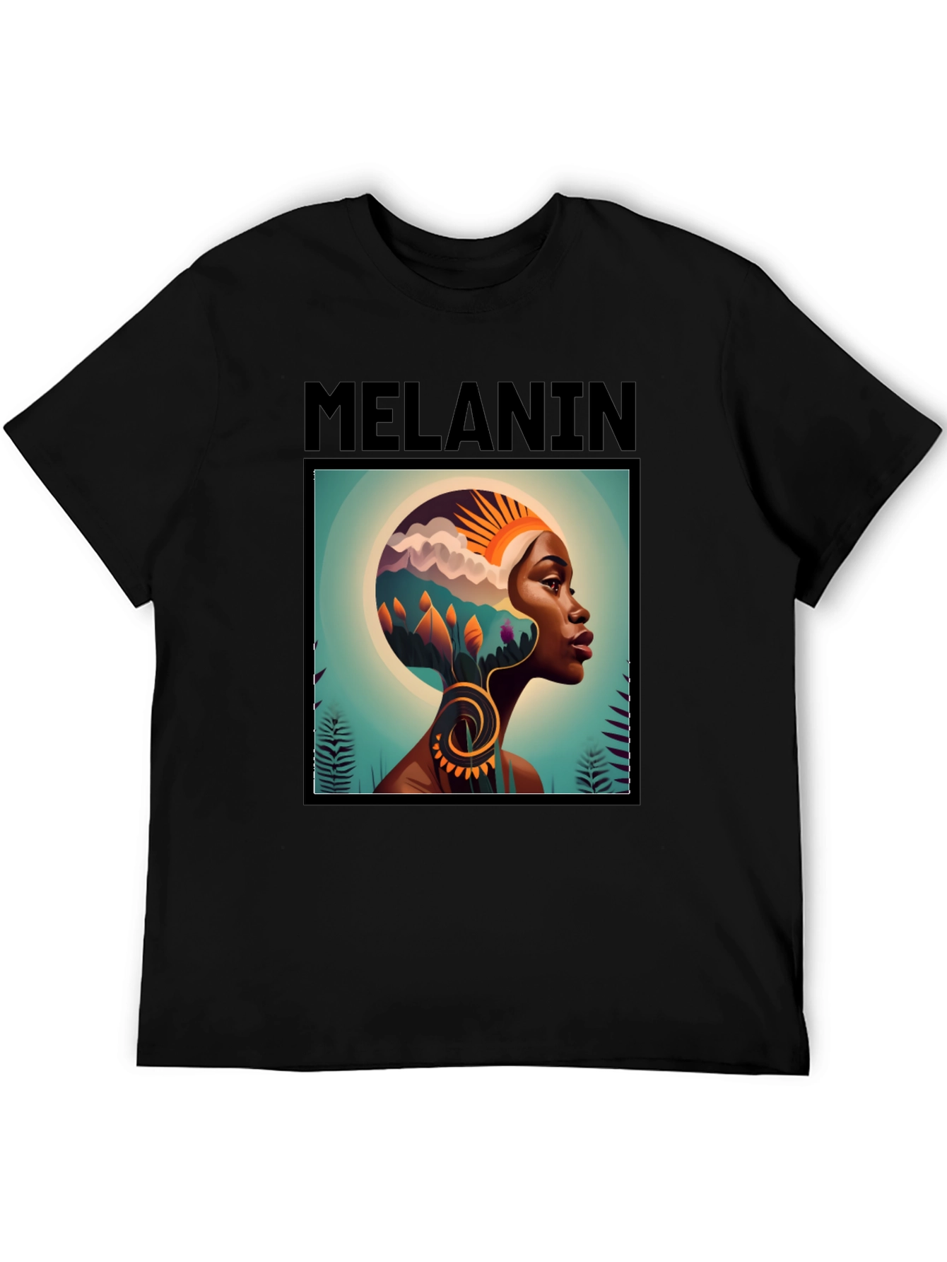 Melanin Graphic T-Shirt - Black Tee