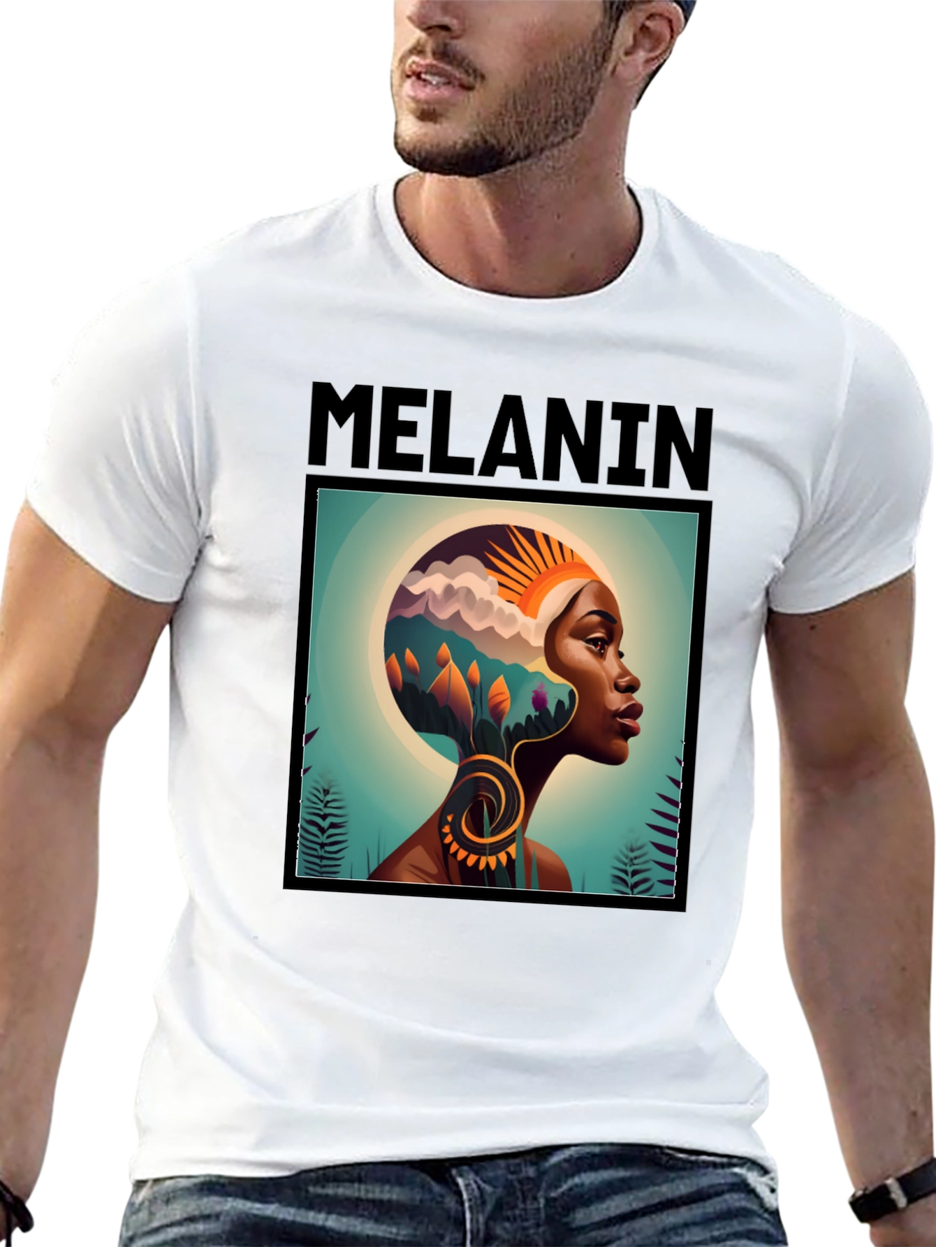 Melanin Graphic T-Shirt - Black Tee