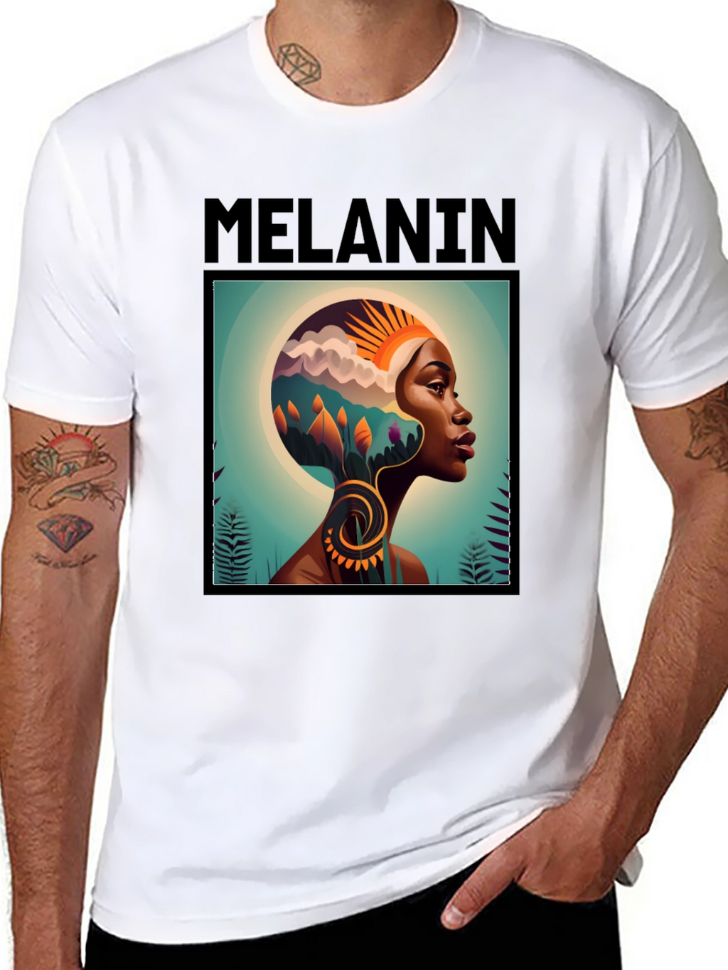 Melanin Graphic T-Shirt - Black Tee