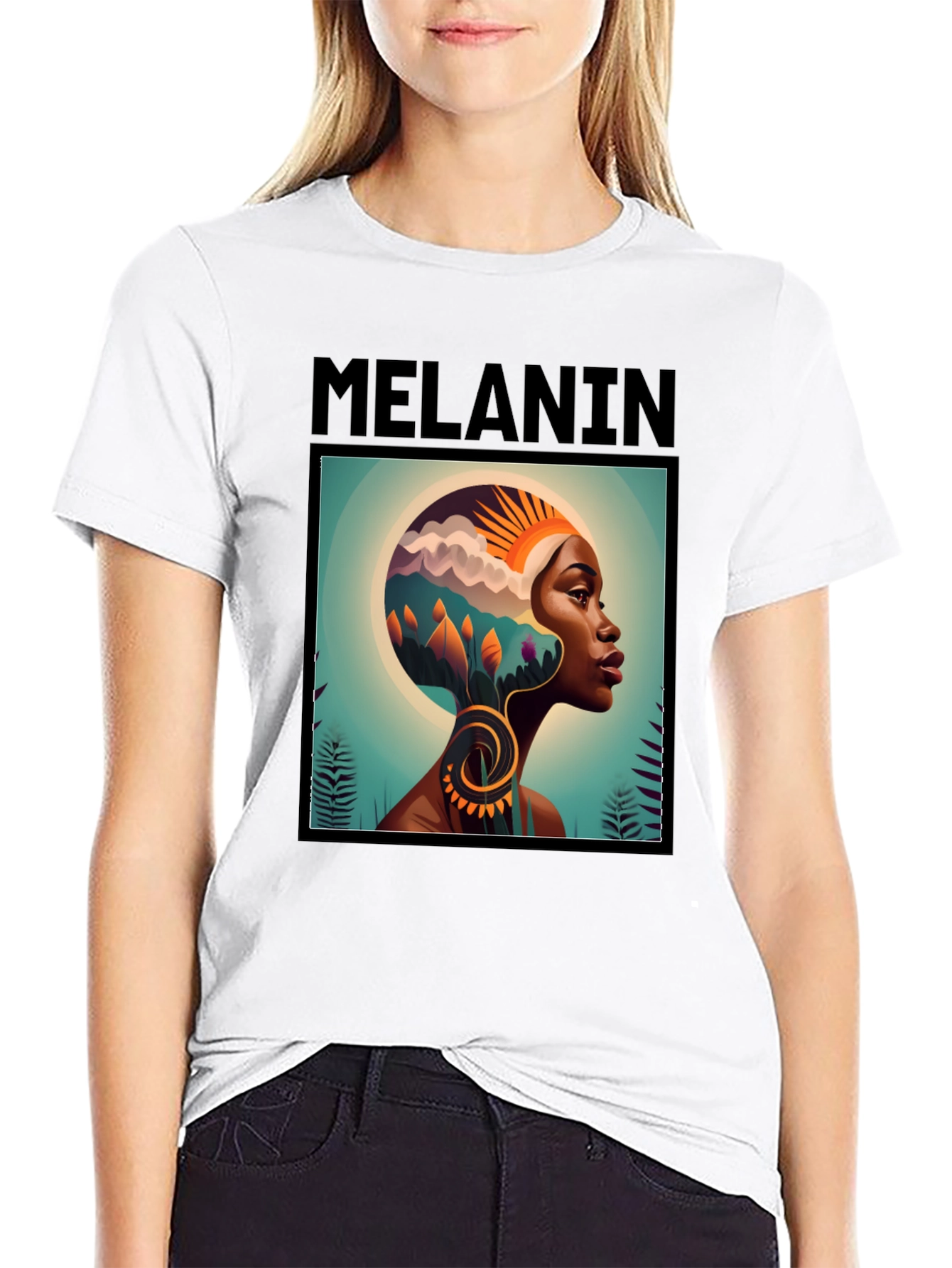 Melanin Graphic T-Shirt - Black Tee