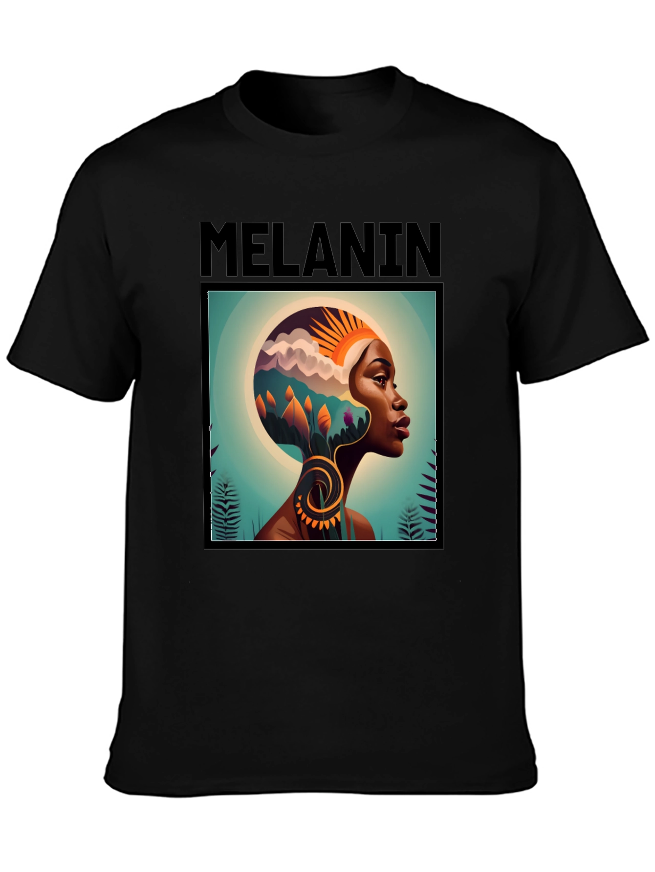 Melanin Graphic T-Shirt - Black Tee