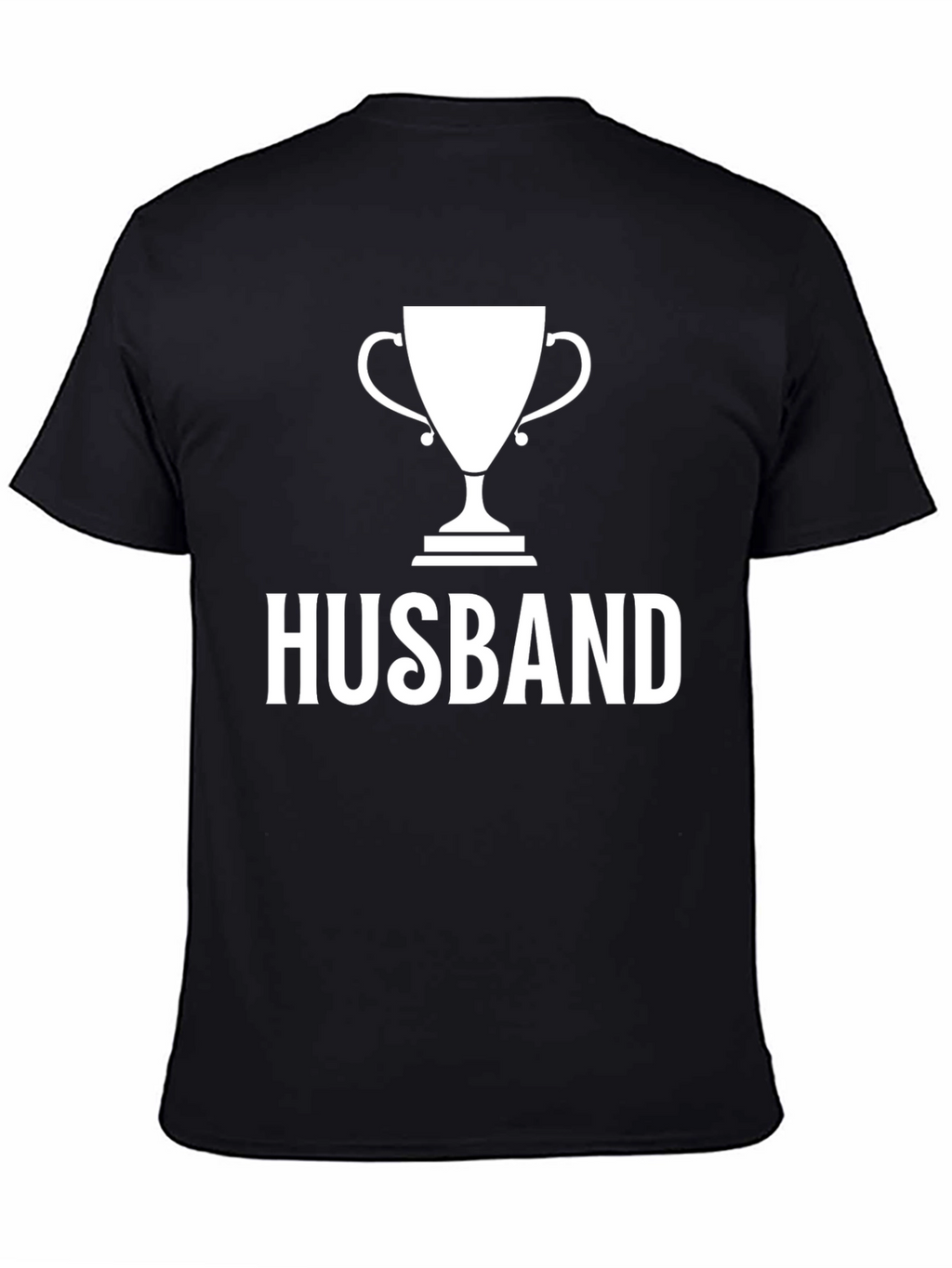 Husband Trophy Graphic T-Shirt - Black