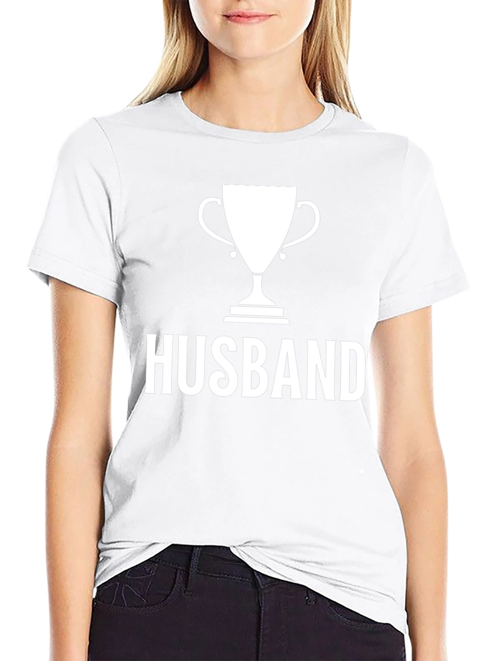 Husband Trophy Graphic T-Shirt - Black