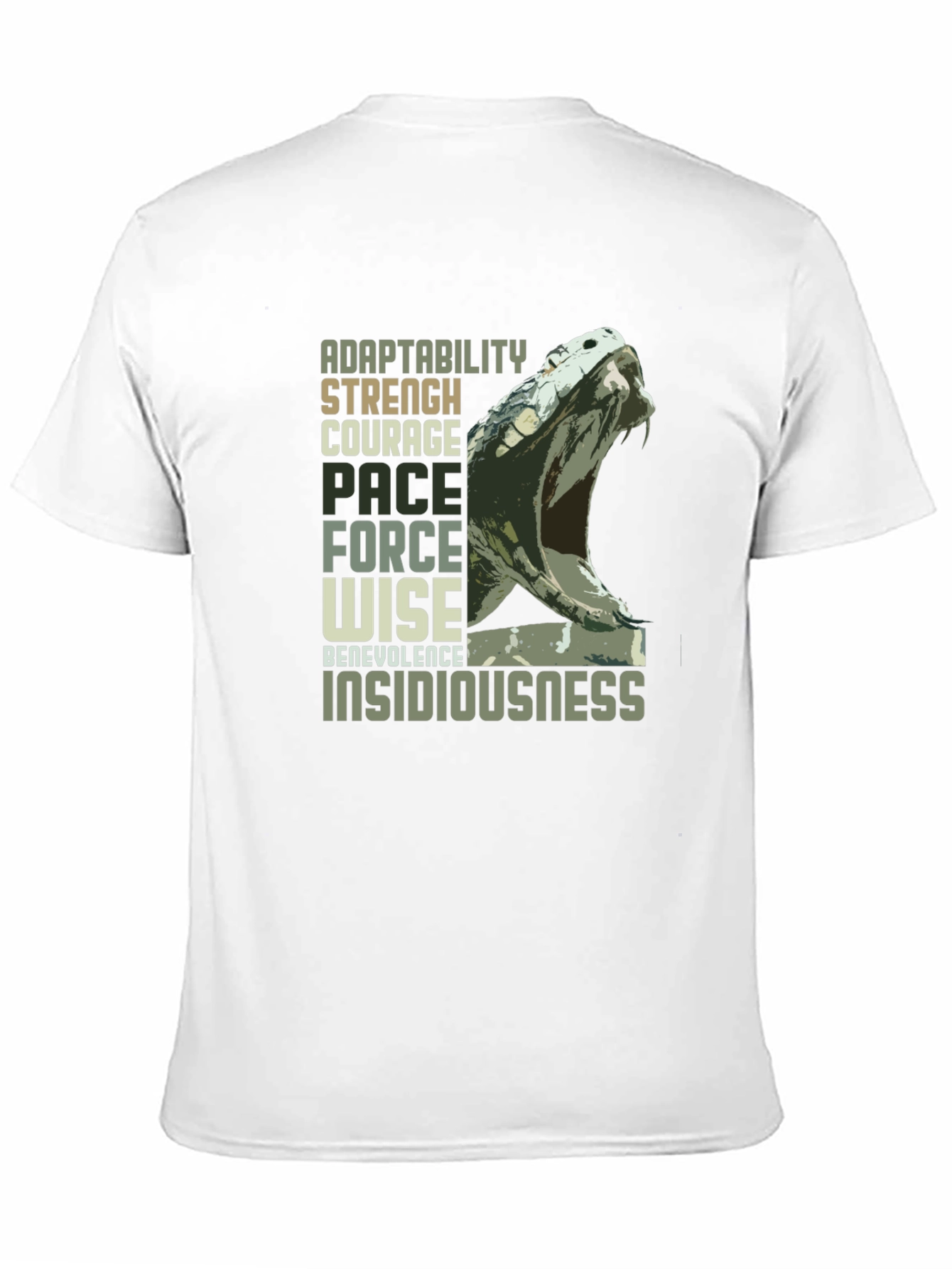 Adaptability Snake Graphic Tee - Black Unisex T-Shirt