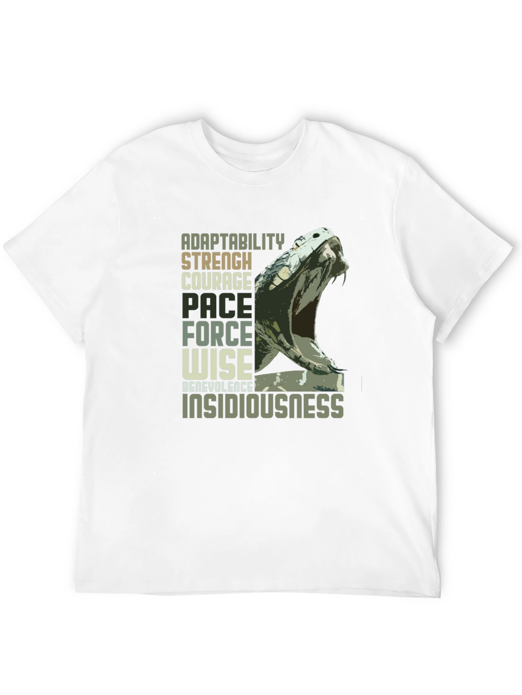 Adaptability Snake Graphic Tee - Black Unisex T-Shirt