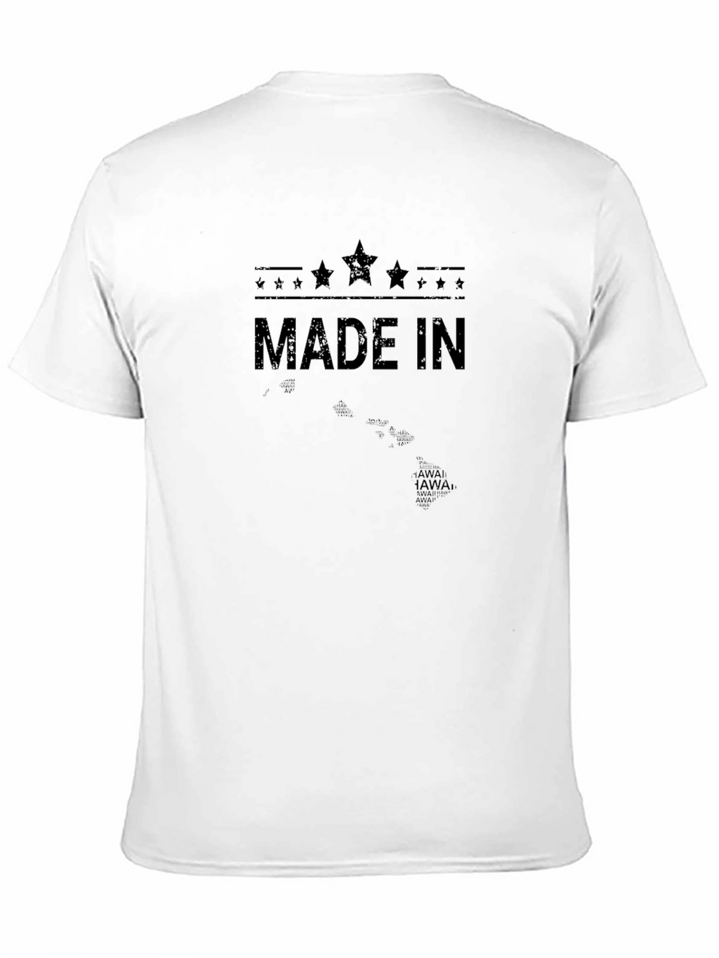 Made In Hawaii Black Graphic Tee Shirt