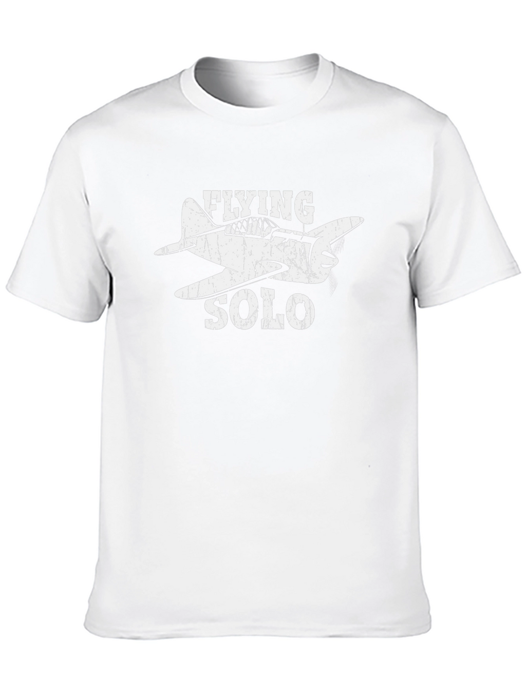Flying Solo Airplane Graphic Tee - Pilot Aviation Shirt
