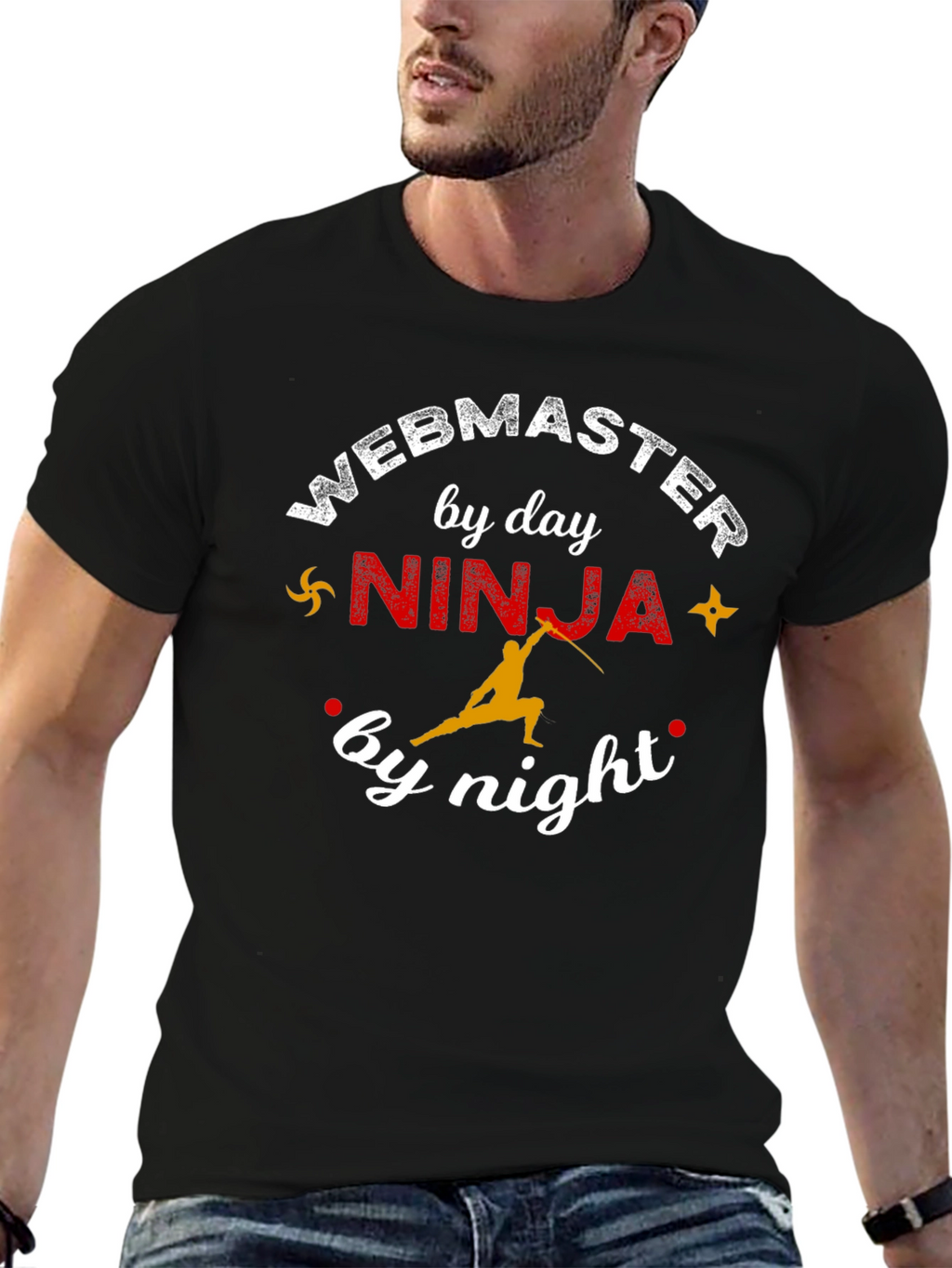 Webmaster by Day Ninja by Night Graphic Tee