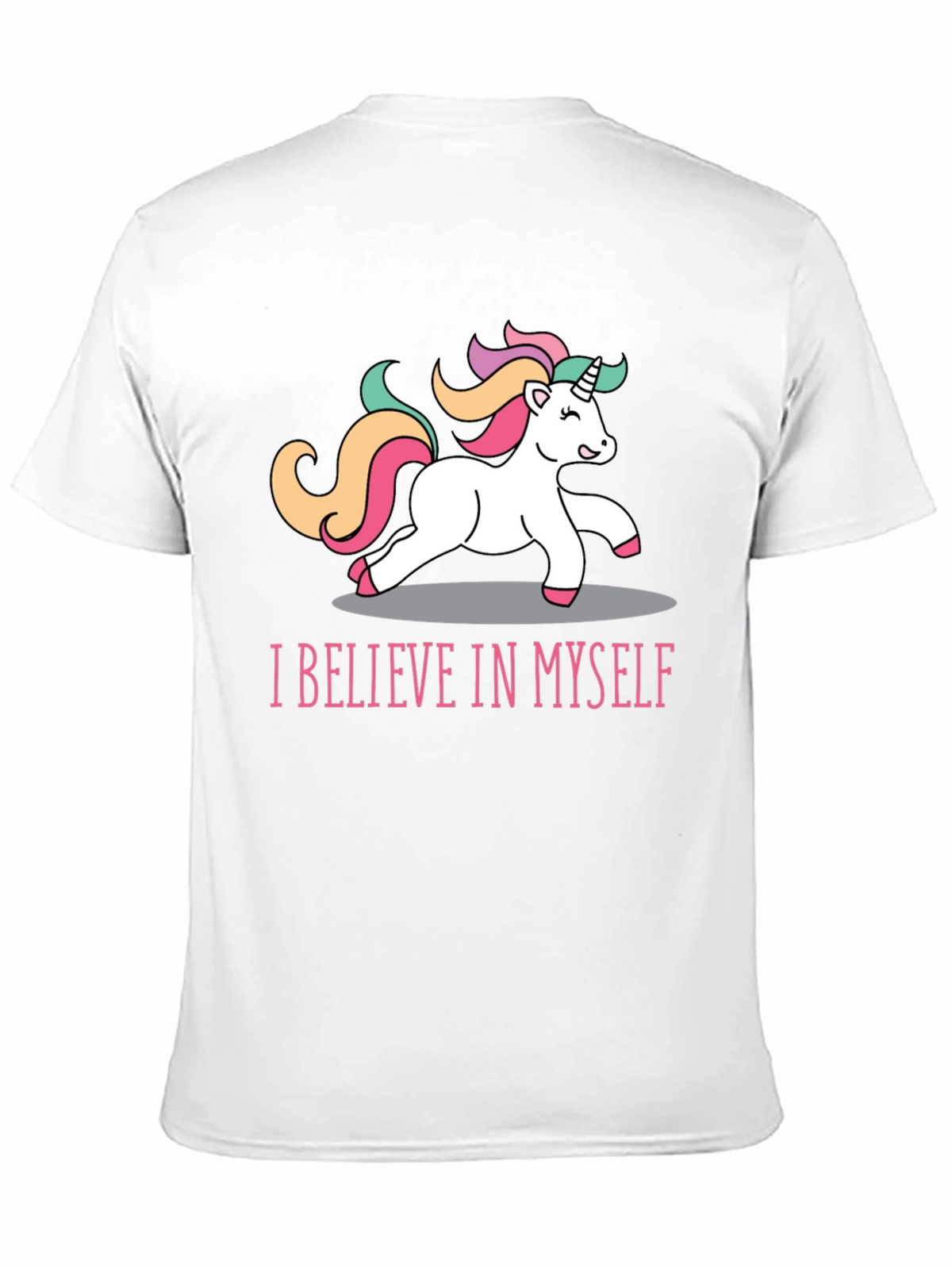 Unicorn Believe T-Shirt - Black Crew Neck Tee