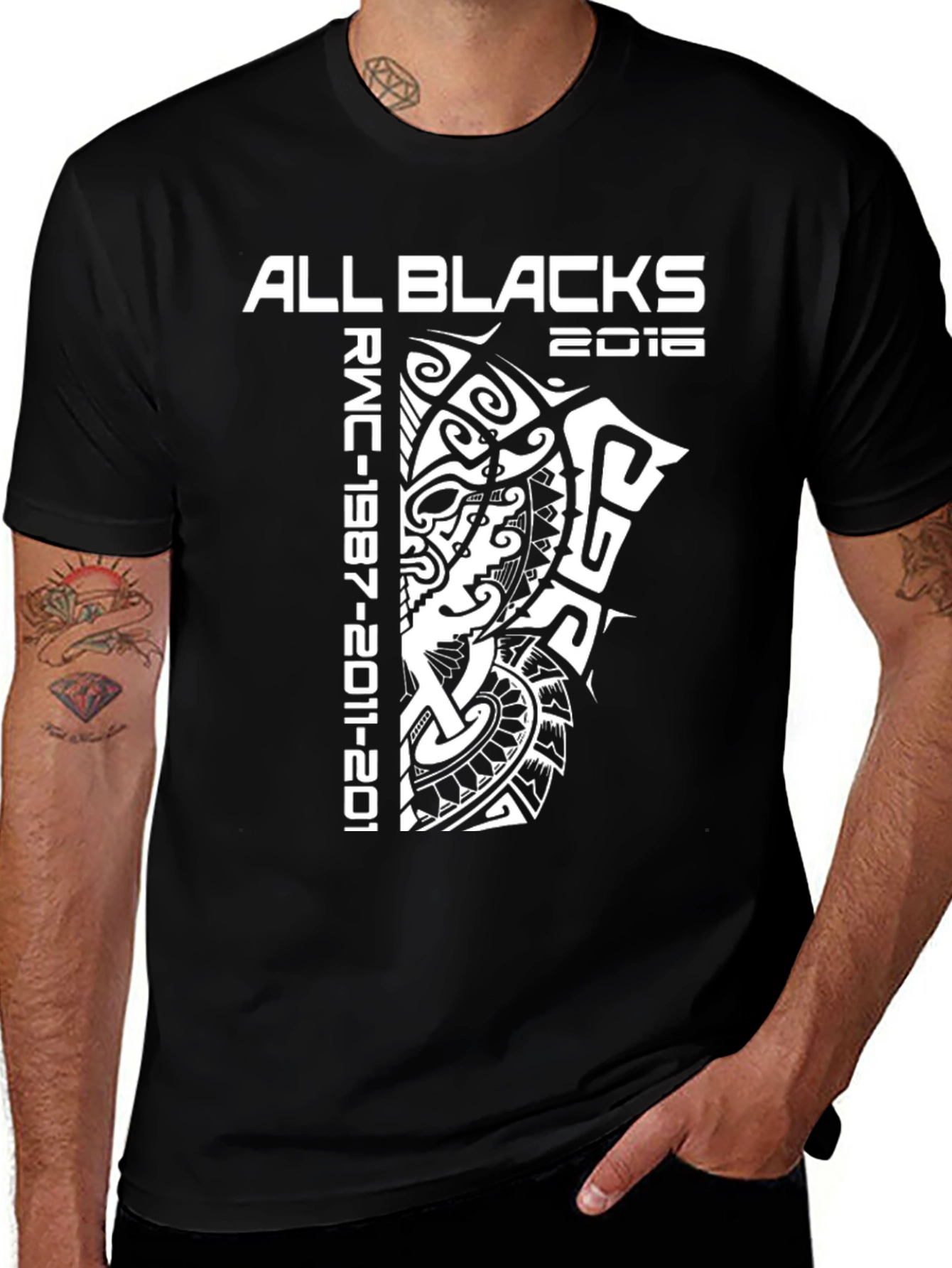 All Blacks RWC T-Shirt - New Zealand Rugby Fan Tee