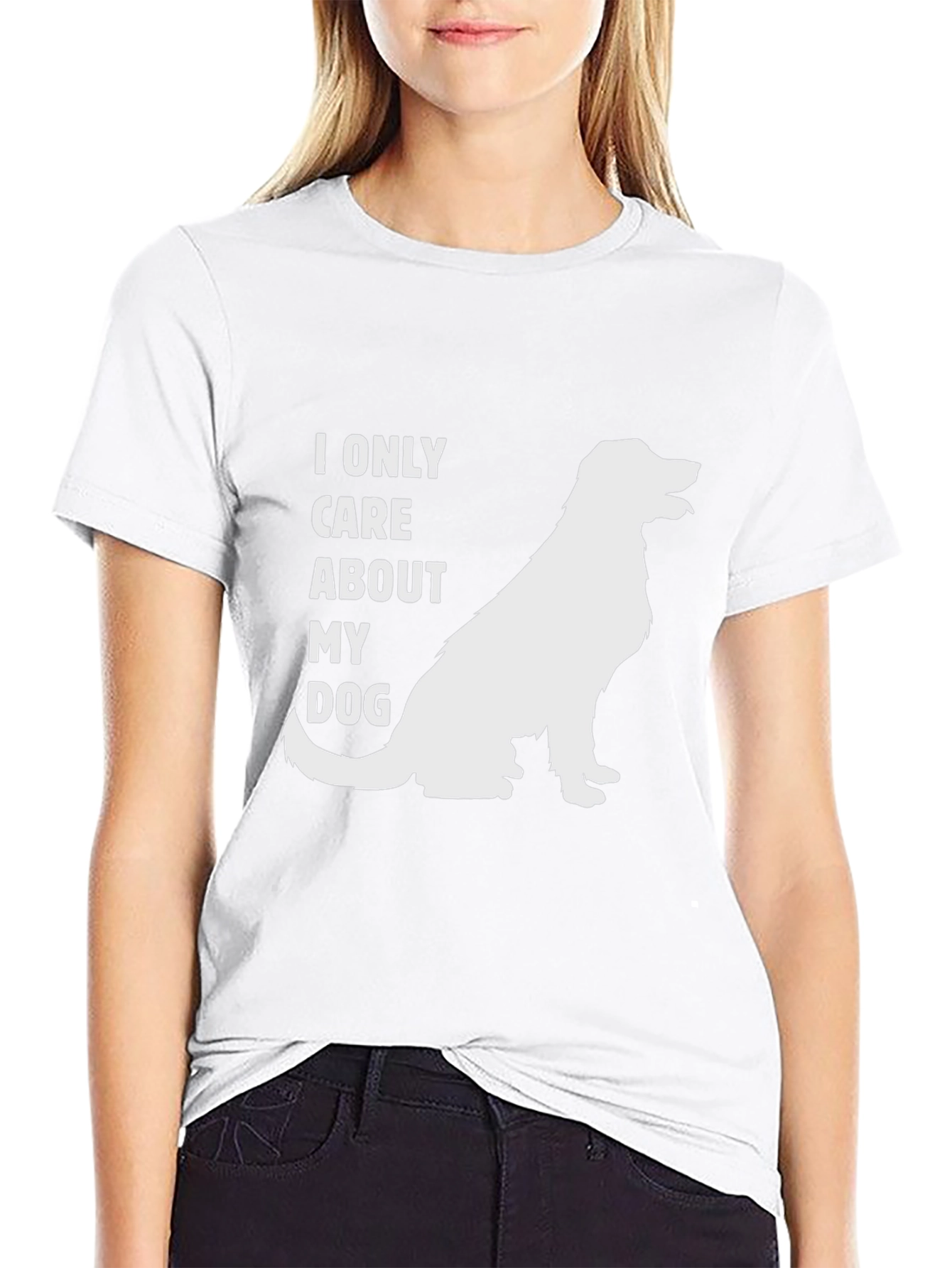 Dog Lover T-Shirt - I Only Care About My Dog