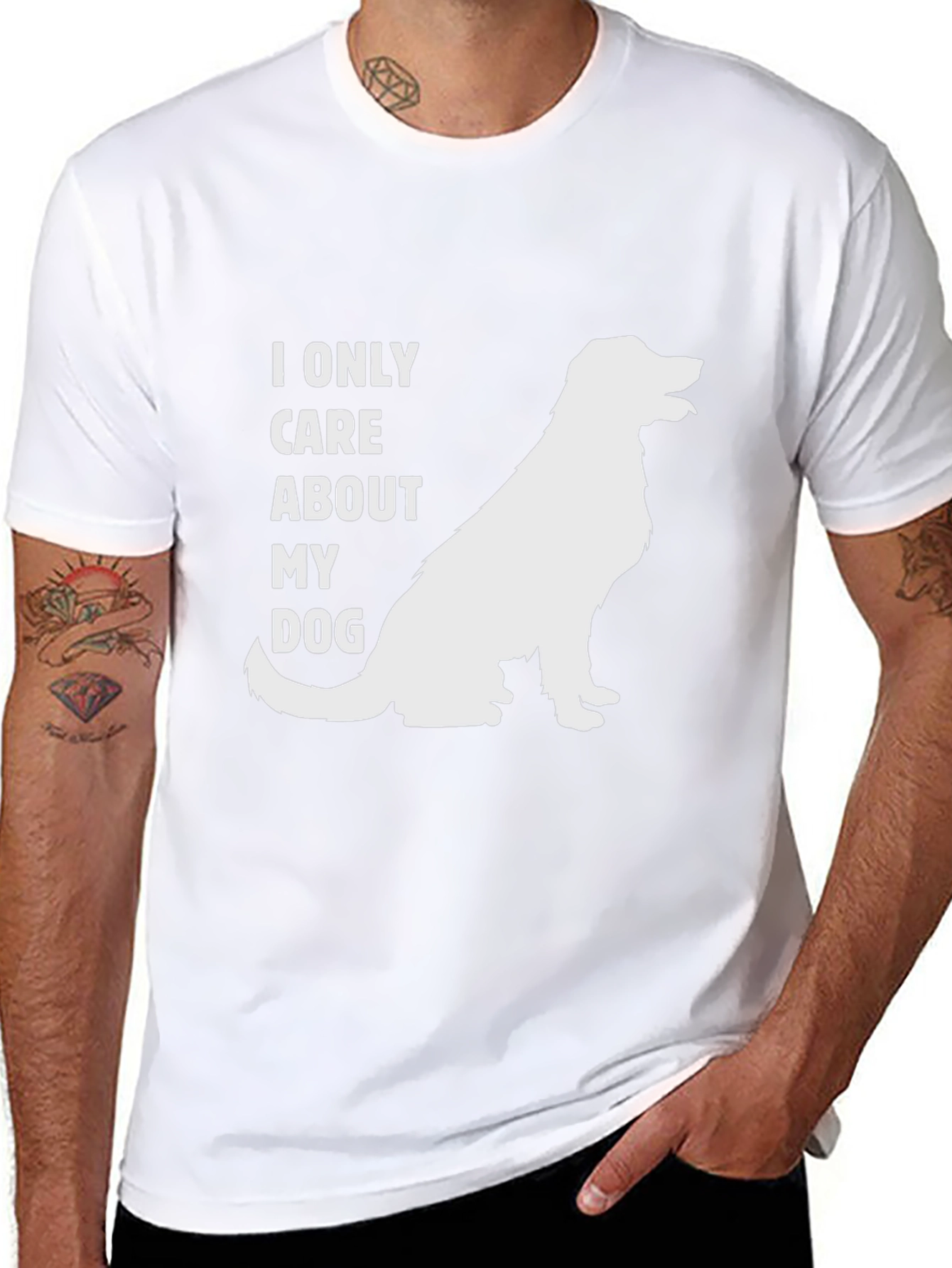 Dog Lover T-Shirt - I Only Care About My Dog