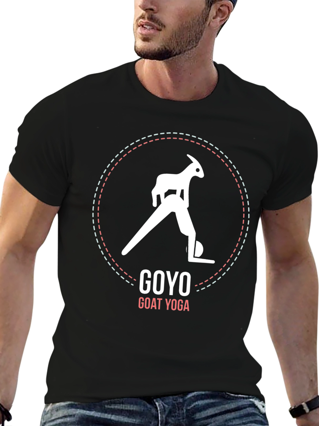 Goyo Goat Yoga Black Graphic Tee